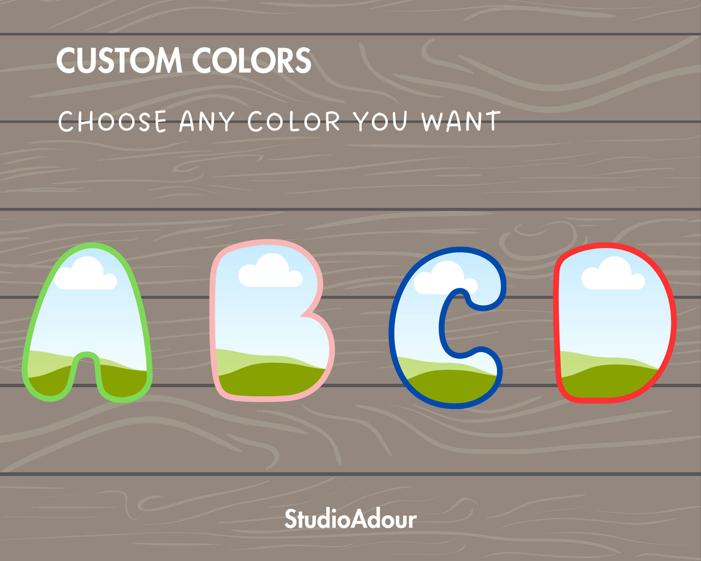 Design Your Own Bubble Letters on Canva, Doodle Alphabet Canva Template, Drag and Drop, Editable Canva Bubbly Letters & Numbers, DIY Letters