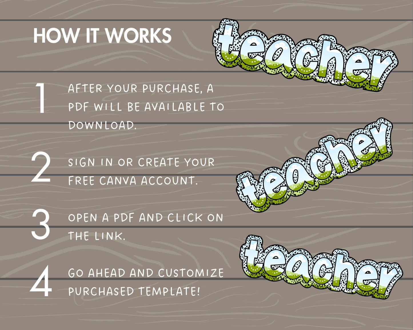 Design Your Own Teacher Design, Teacher Design Template, Drag and Drop Canva Frame, DIY Teacher Canva Frame, Dalmatian Dots, Dalmatian Spot