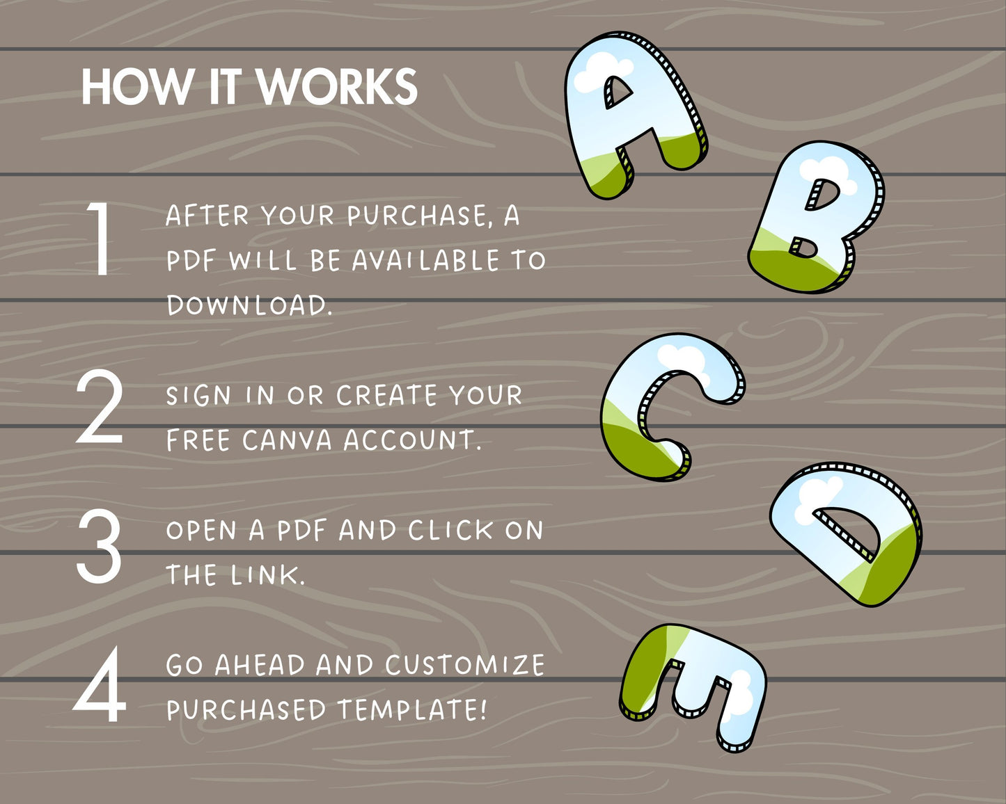 Design Your Own Doodle Alphabet on Canva, Doodle Letters Canva Template, Drag and Drop, Editable Letters , DIY Alphabet, Canva Frames Bundle