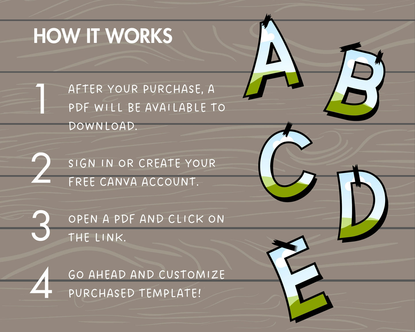 Design Your Own Sticker Letters Canva Frames, Letters & Numbers Canva Template, Editable Alphabet Canva, Drag and Drop, School Letters