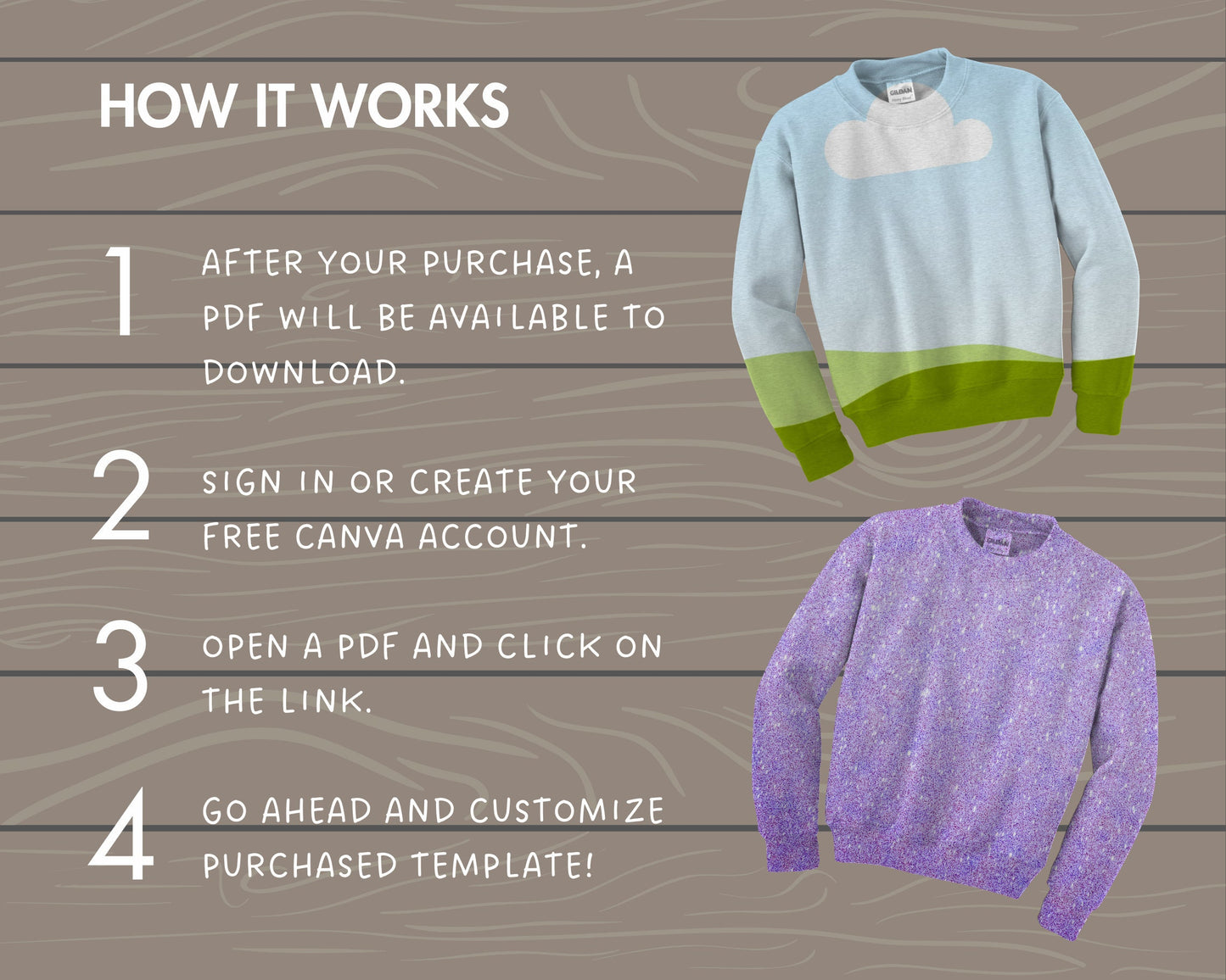 Glidan Sweatshirt Canva Mockup, Sweatshirt Canva Template, Easy Drag and Drop, Realistic Mockup, Realistic Jumper Canva Mockup, Gildan 18000