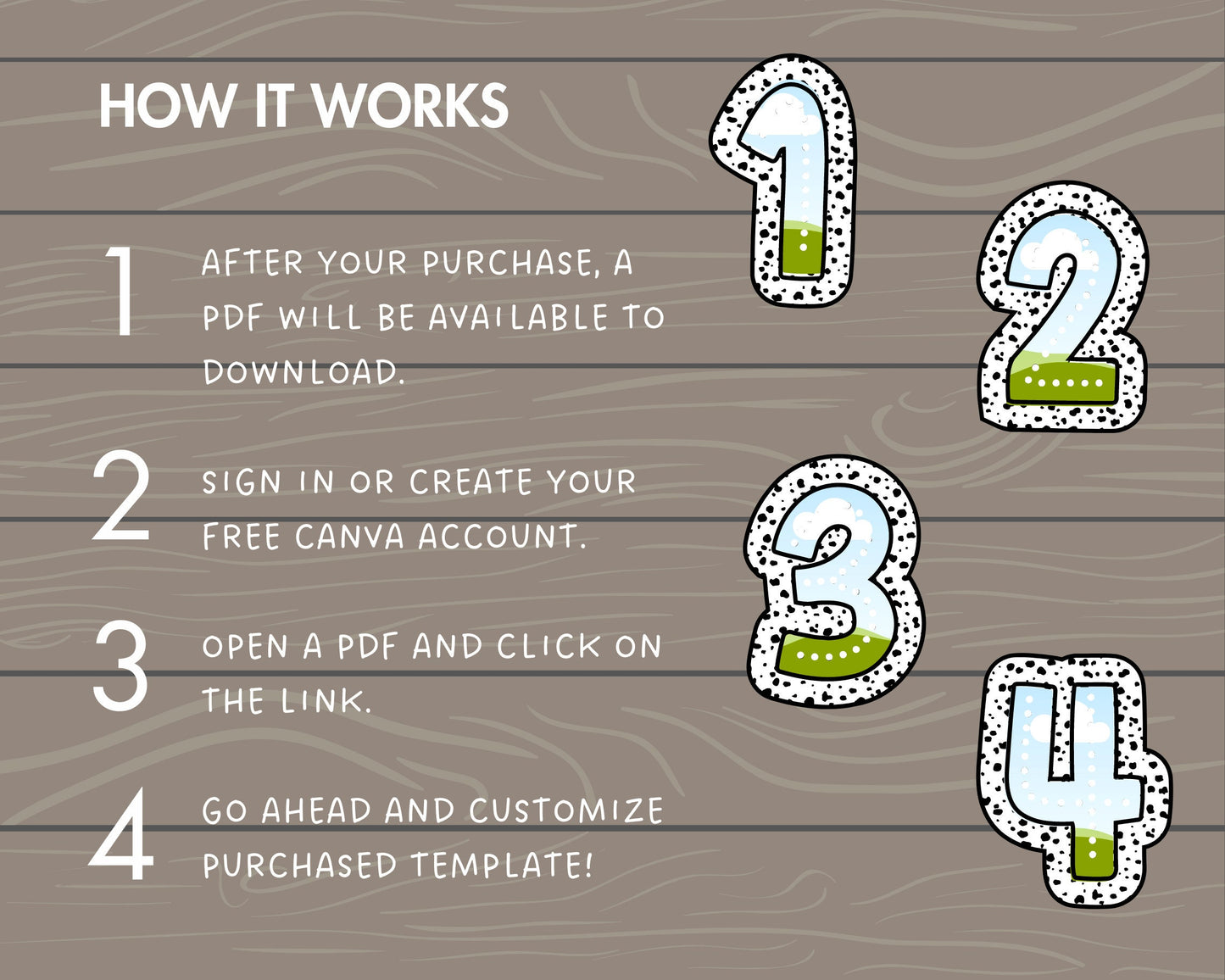 Design Your Own Dalmatian Dots Letters, Dalmatian Alphabet Canva Template, Drag and Drop, Canva Frames, Dalmatian Spots Letters & Numbers