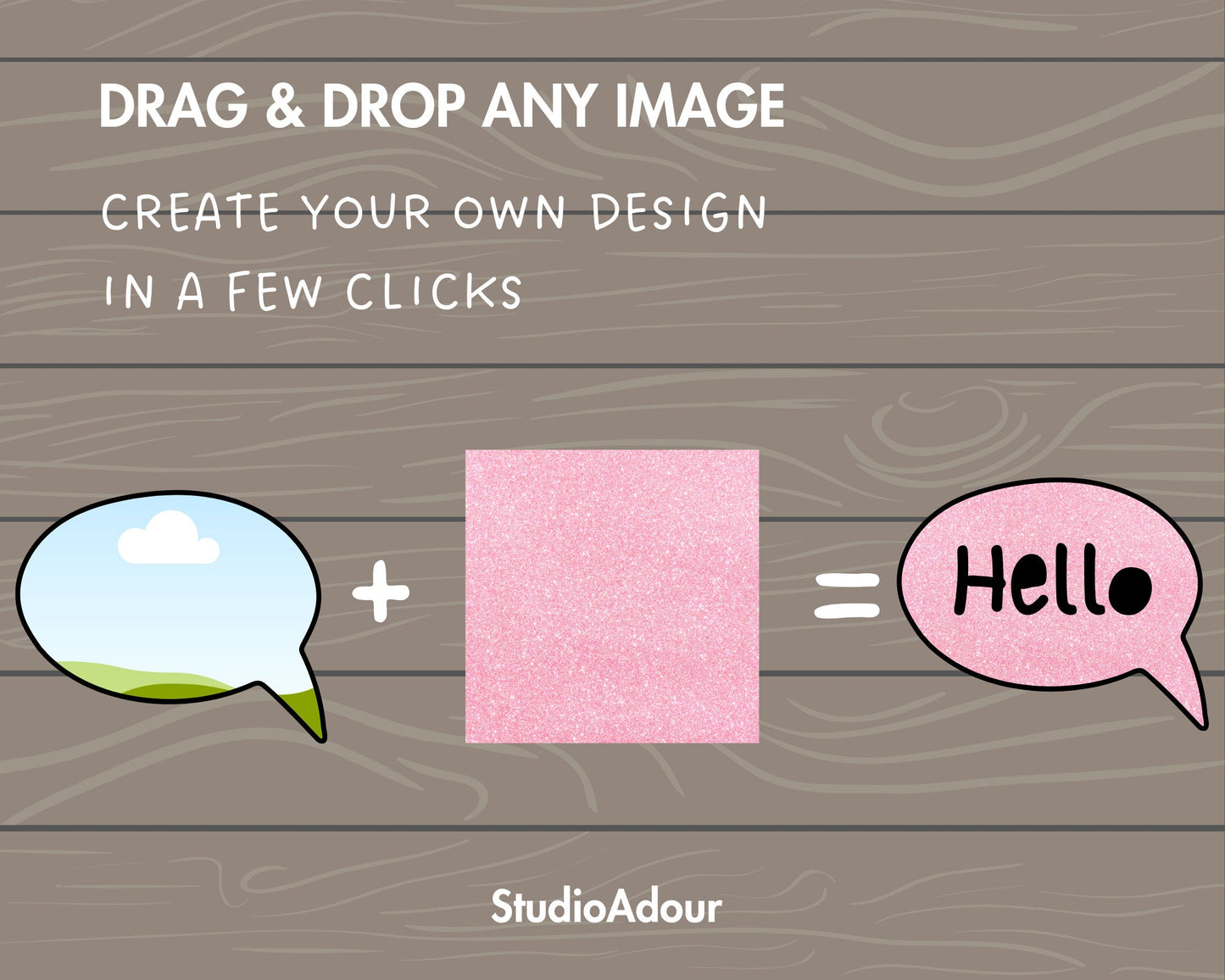 Design Your Own Chat Bubble Canva Frame, Editable Text Bubble Template, Canva Frames Bundle, Drag and Drop, Cartoon Chat Clouds, Comic Text