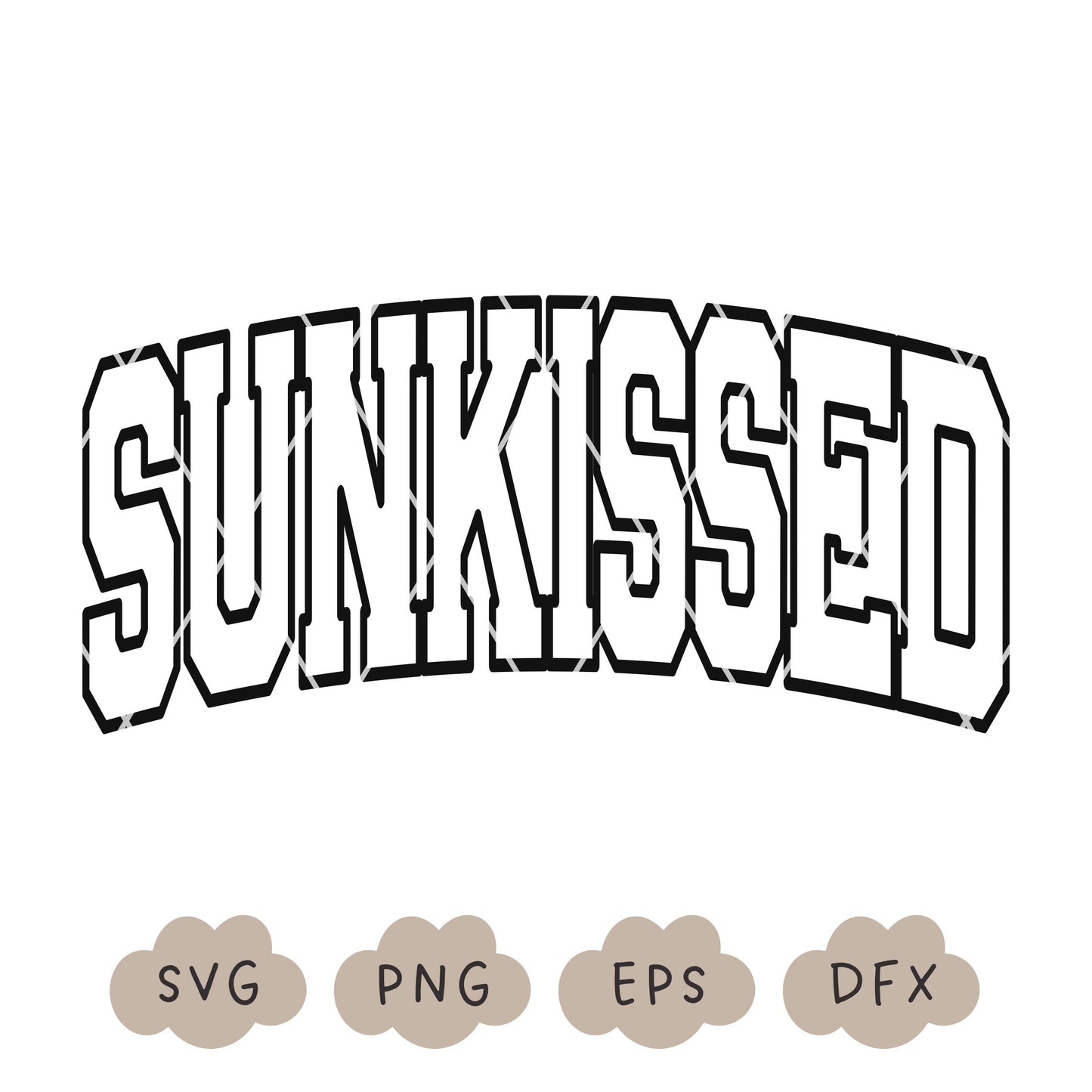 Sunkissed Svg, Varsity Sunkissed PNG, Beach Vibes, Summer Shirt, Summer Vibes, Cricut Svg, Vacay Vibes, Sublimation Design, Commercial Use