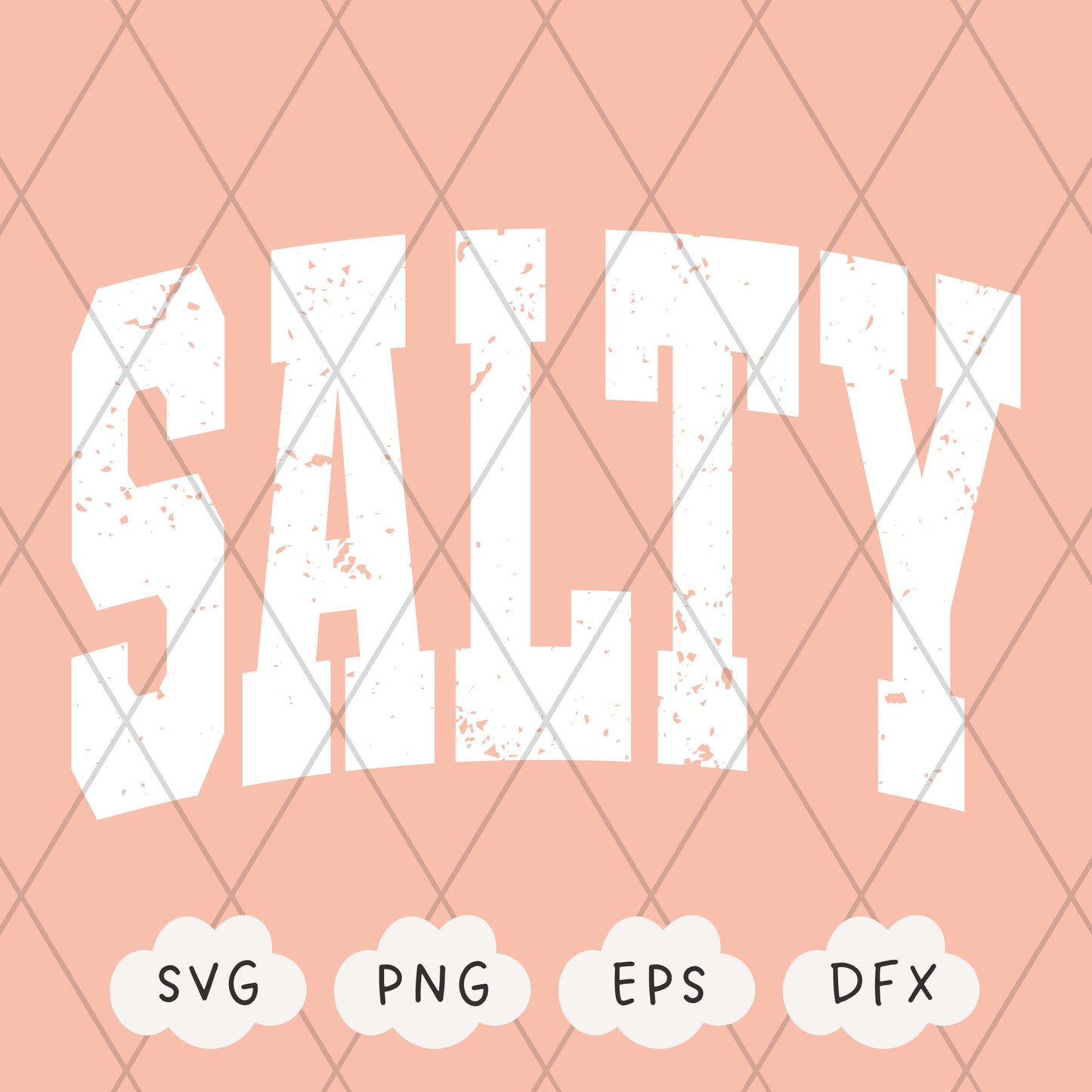 Salty Svg, Distressed Salty PNG, Grunge Texture Salty Svg, Retro Varsity Svg, Summer Vibes Shirt, Sublimation Design, Y2K Aesthetic,