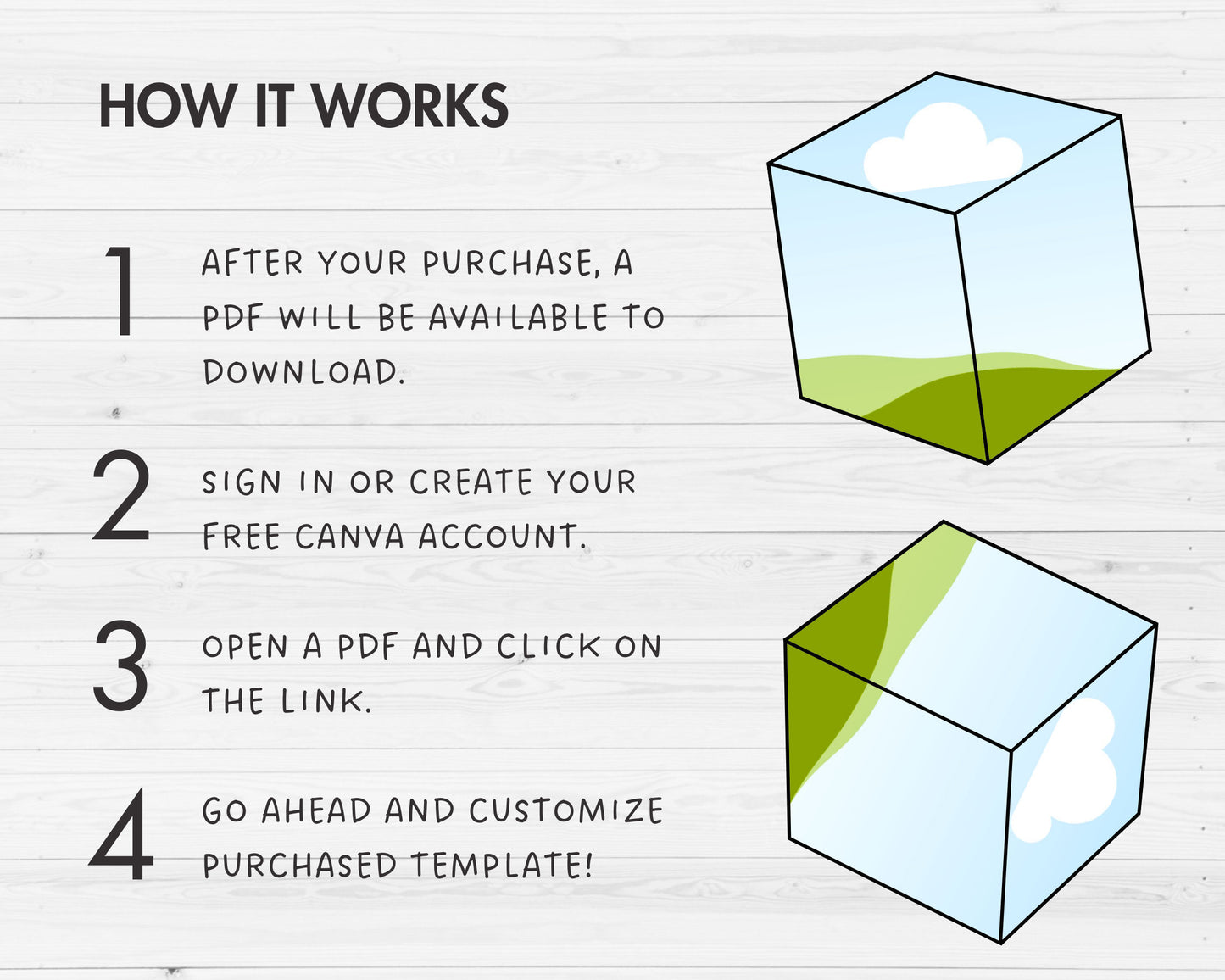 Design Your Own Cube Canva Frames, 3D Cube Canva Template, Geometric Canva Frames, Square Outline, Block Shapes, 3D Box, Sublimation Design