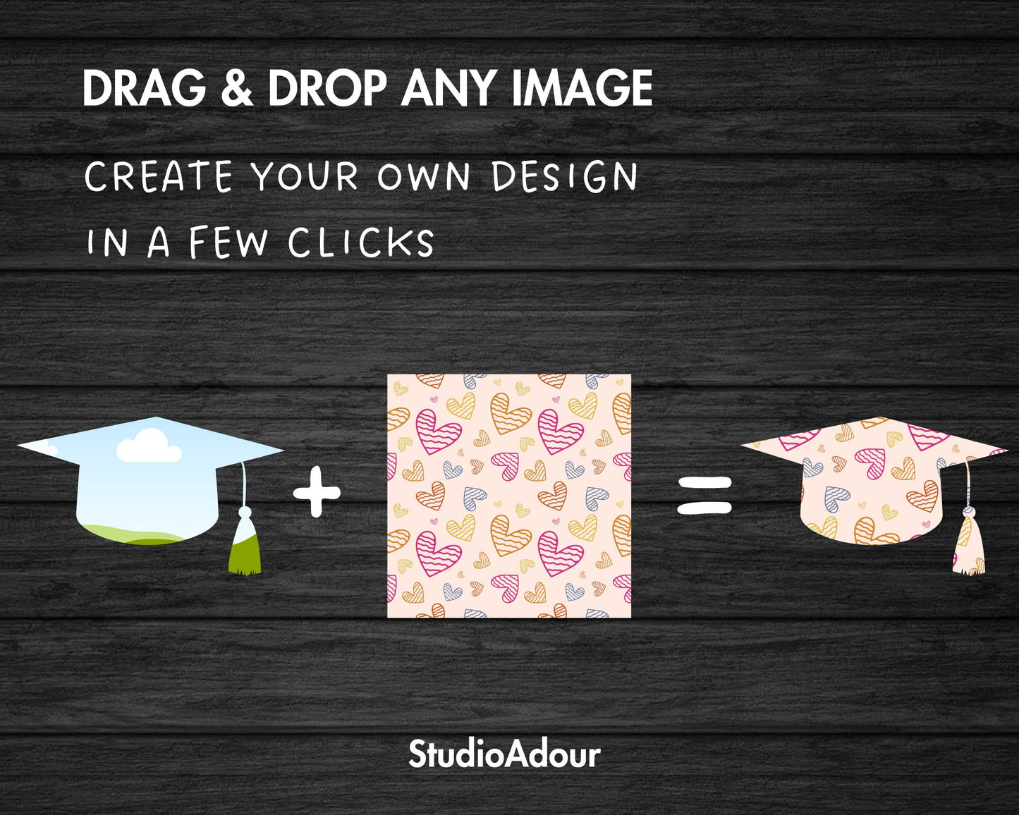Design Your Own Graduation Cap on Canva, Editable Canva Template, Canva Frames Bundle, Graduate Clipart, Class of 2023, Sublimation Design