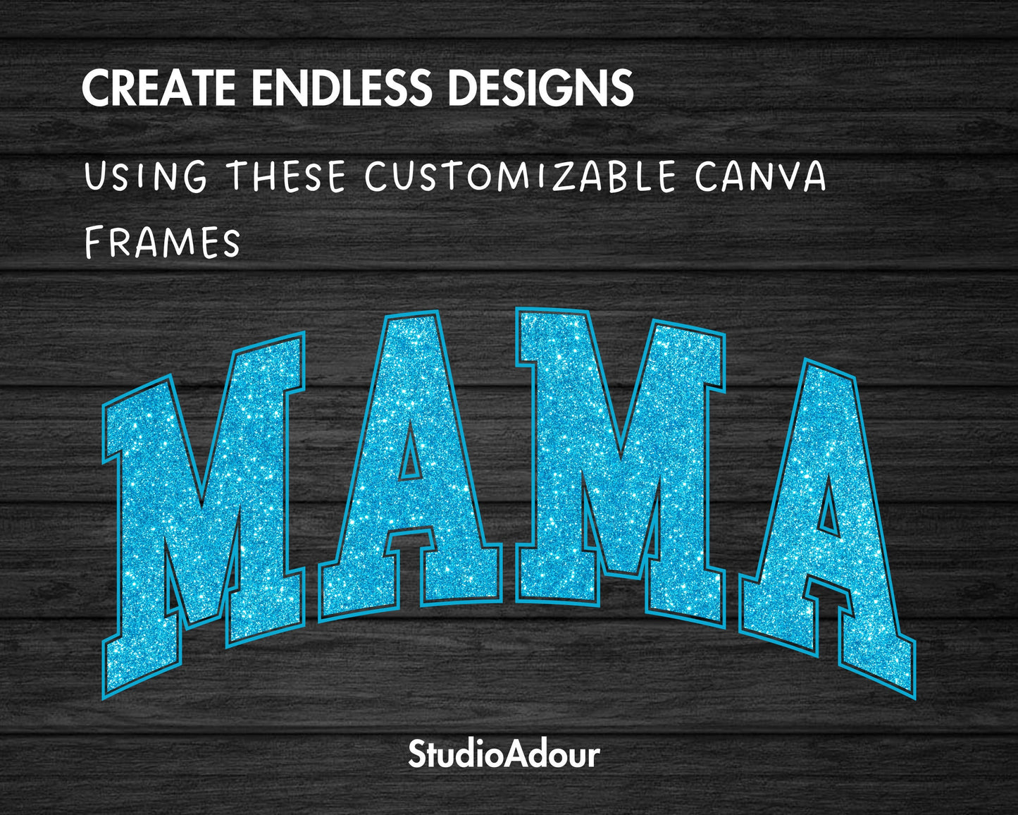 Design Your Own Mama Canva Frame, Editable Mama Canva Template, Drag and Drop, Sublimation Design, Mother's Day, Mama Varsity, Sport College