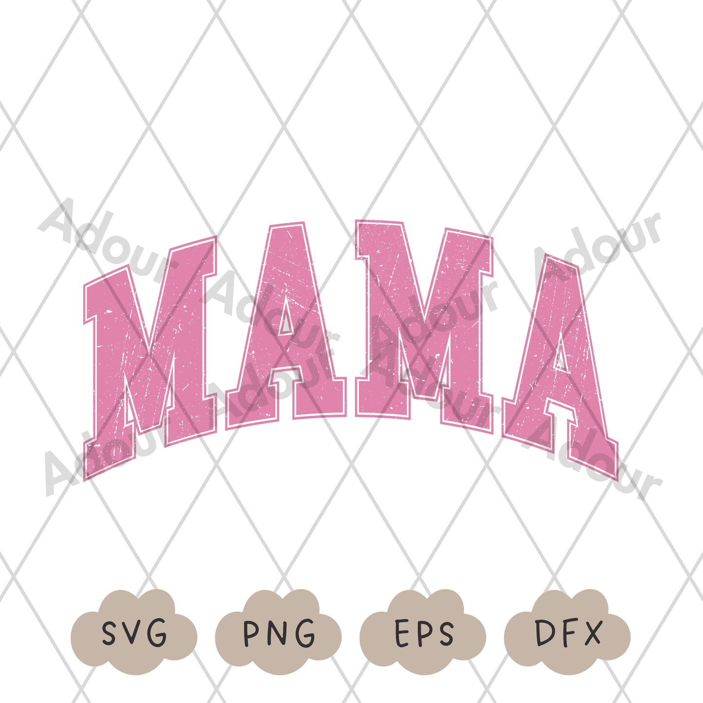Distressed Mama Svg, Varsity Mama PNG, Retro Mama, Mom Shirt, Family Print, Mama Life, Cricut Svg, Sublimation Shirt, Commercial Use