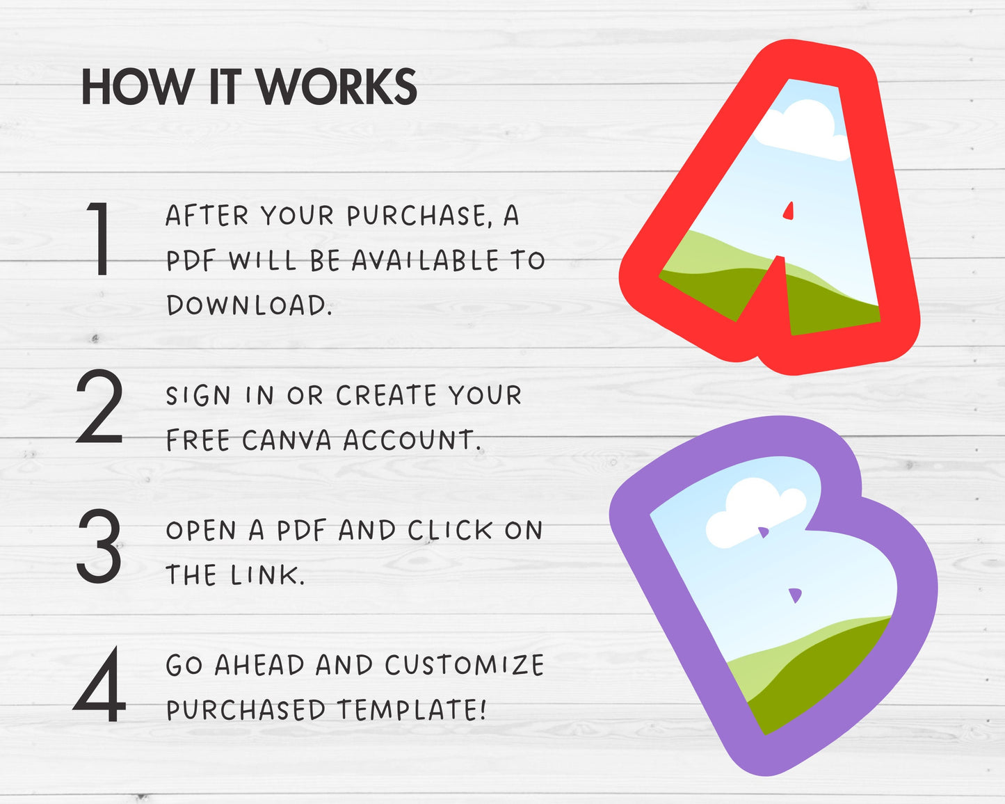 Design Your Own Uppercase Letters & Numbers Canva Frames, Doodle Alphabet Canva Template, Easy Drag and Drop, Sublimation Design Letters PNG