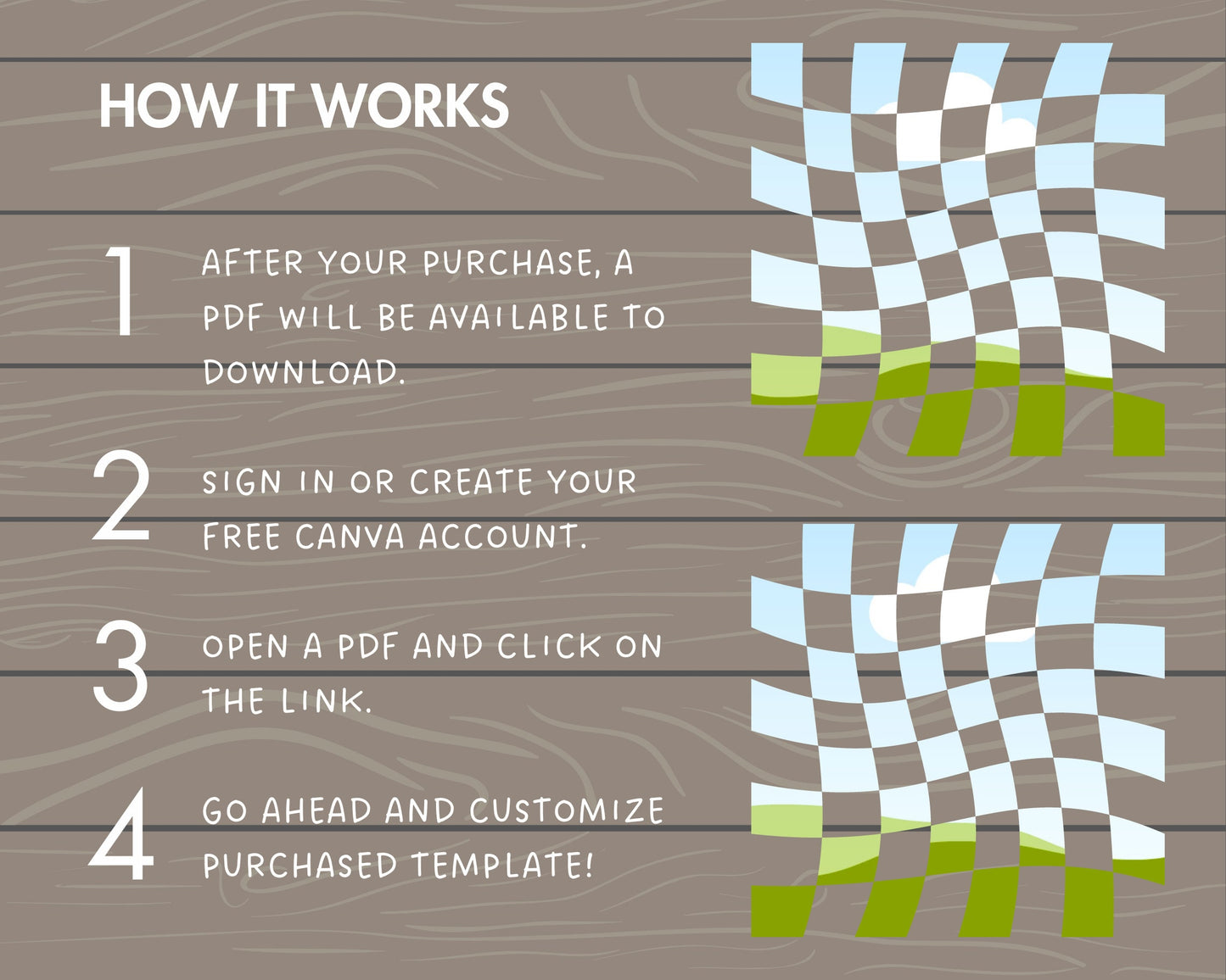 Design Your Own Checkered Canva Frames, Check Background Canva Template, Drag and Drop, Seamless Checkered Pattern, Checkered Bundle