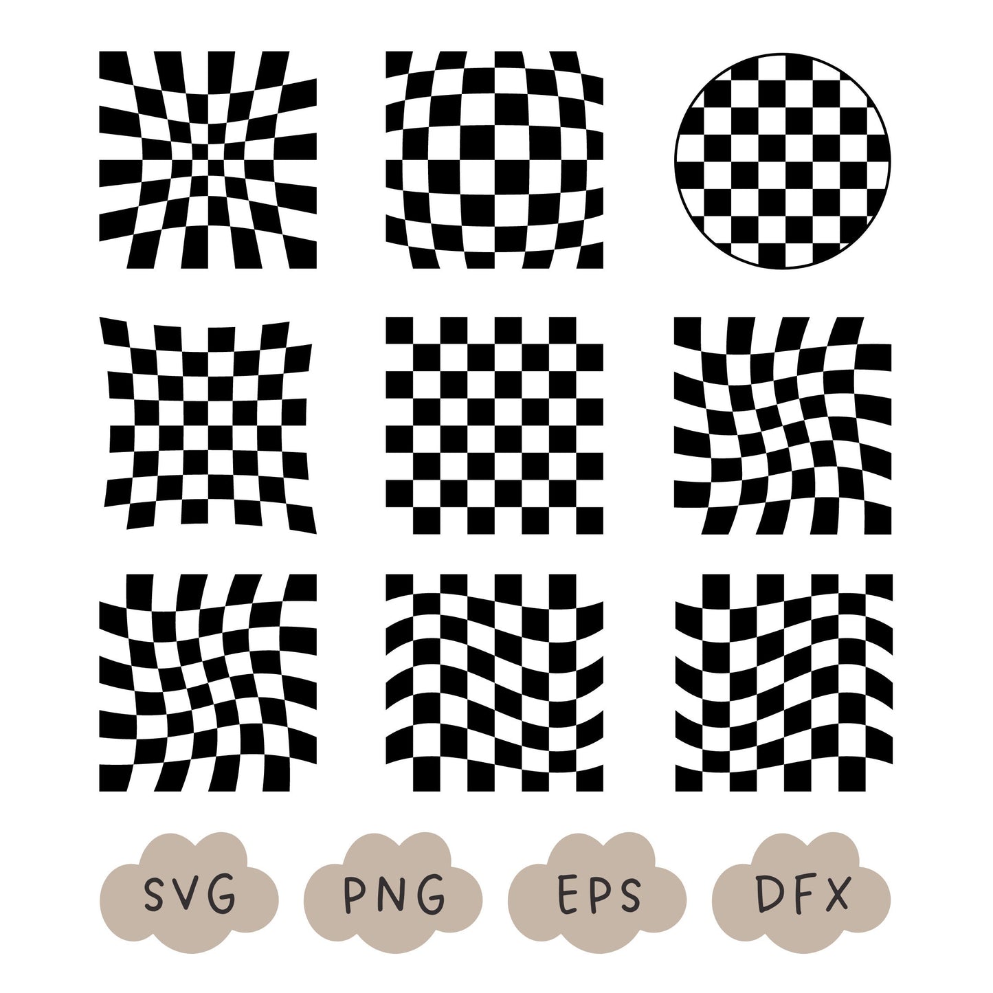 Checkered Bundle SVG, Checkered Pattern, Checkered Sublimation Design, Checkered Background, Checkerboard SVG, Check Clipart, Commercial Use