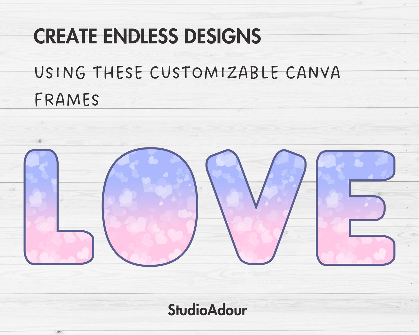 Design Your Own Uppercase Letters & Number on Canva, Bold Alphabet Canva Template, Letters PNG, Editable Canva Letters, Sublimation Design
