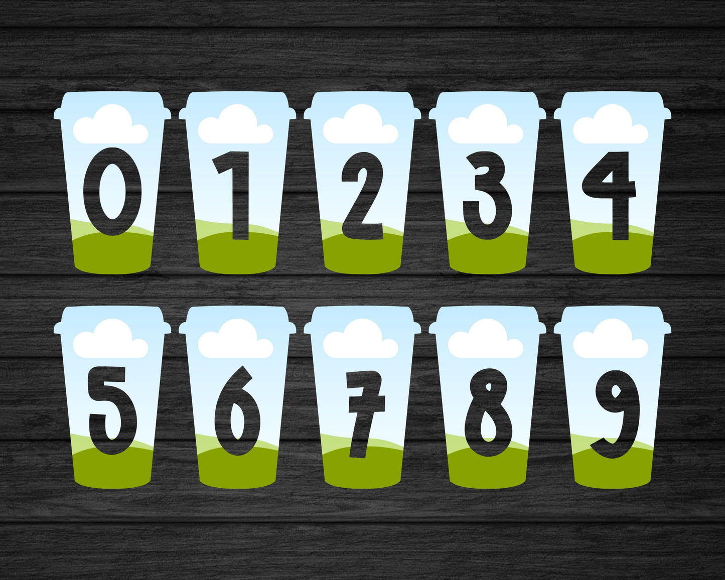 Design Your Own Coffee Letters on Canva, To Go Coffee Cup Canva Alphabet, Easy Drag and Drop, Coffee Lover, Coffee Alphabet PNG, Sublimation
