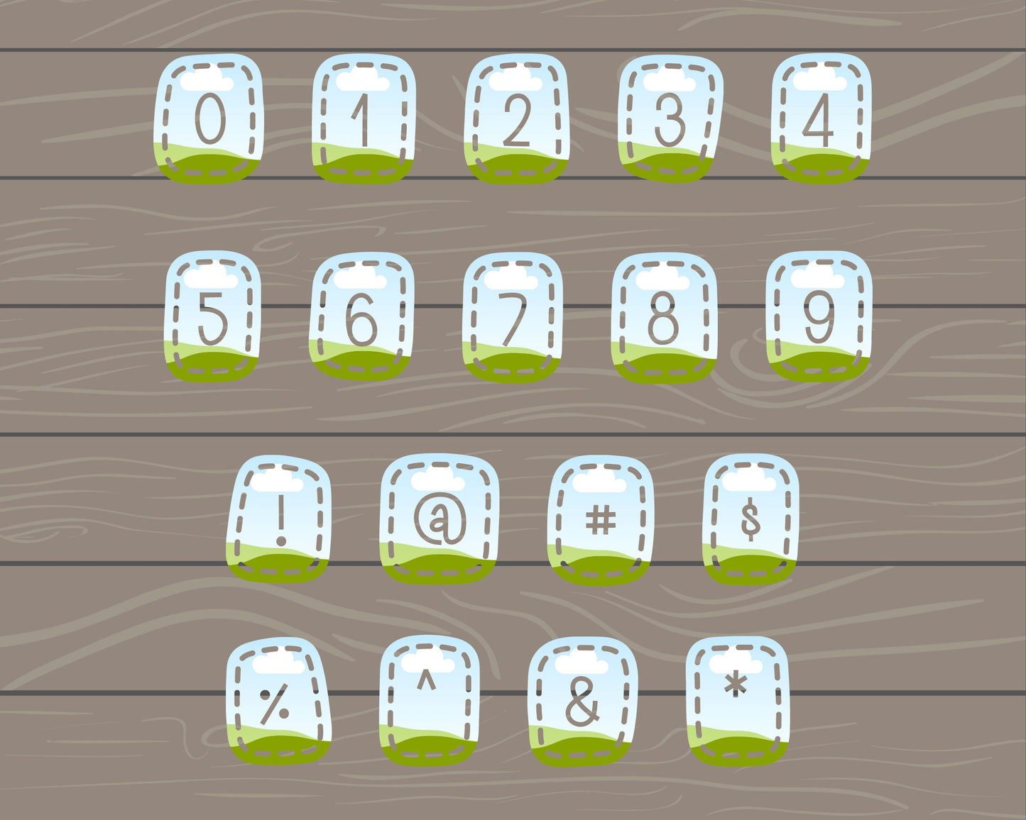 Design Your Own Stich Patch Letters on Canva, Doodle Letters Canva Frames Bundle, Canva Letters Template, Drag and Drop, Digital Stitch