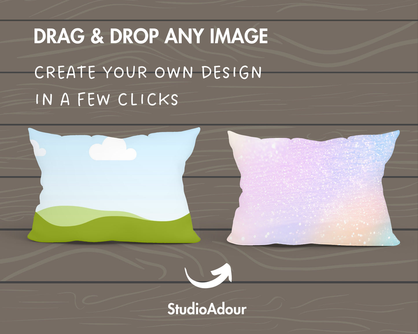 Pillow Canva Mockup, Rectangle Pillow Canva Template, Easy Drag and Drop, Realistic Pillow Canva Mockup, All-Over Print, Cushion Mockup