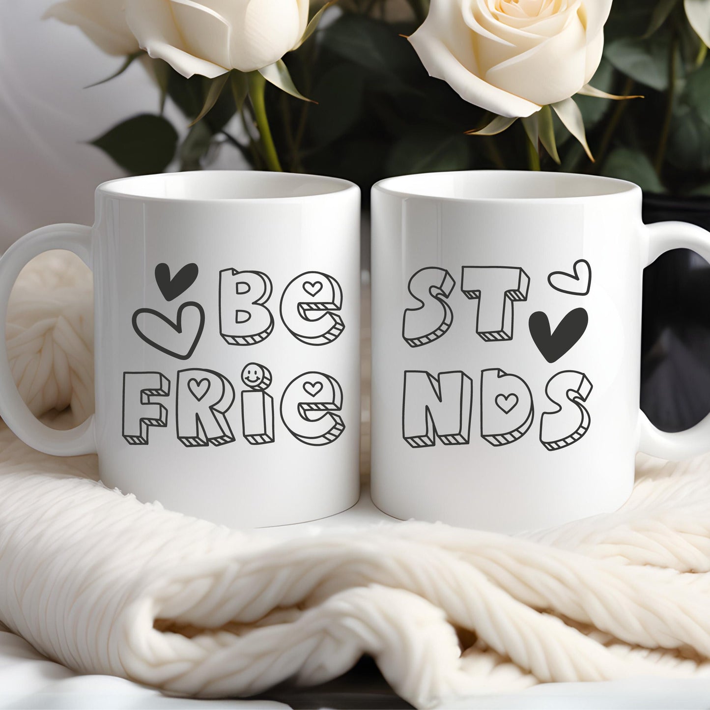 Best Friends Svg, Best Friends Shirt PNG, Friends Svg, Friendship Svg, Best Friends Mugs, Heart SVG, Cricut Svg, Commercial Use