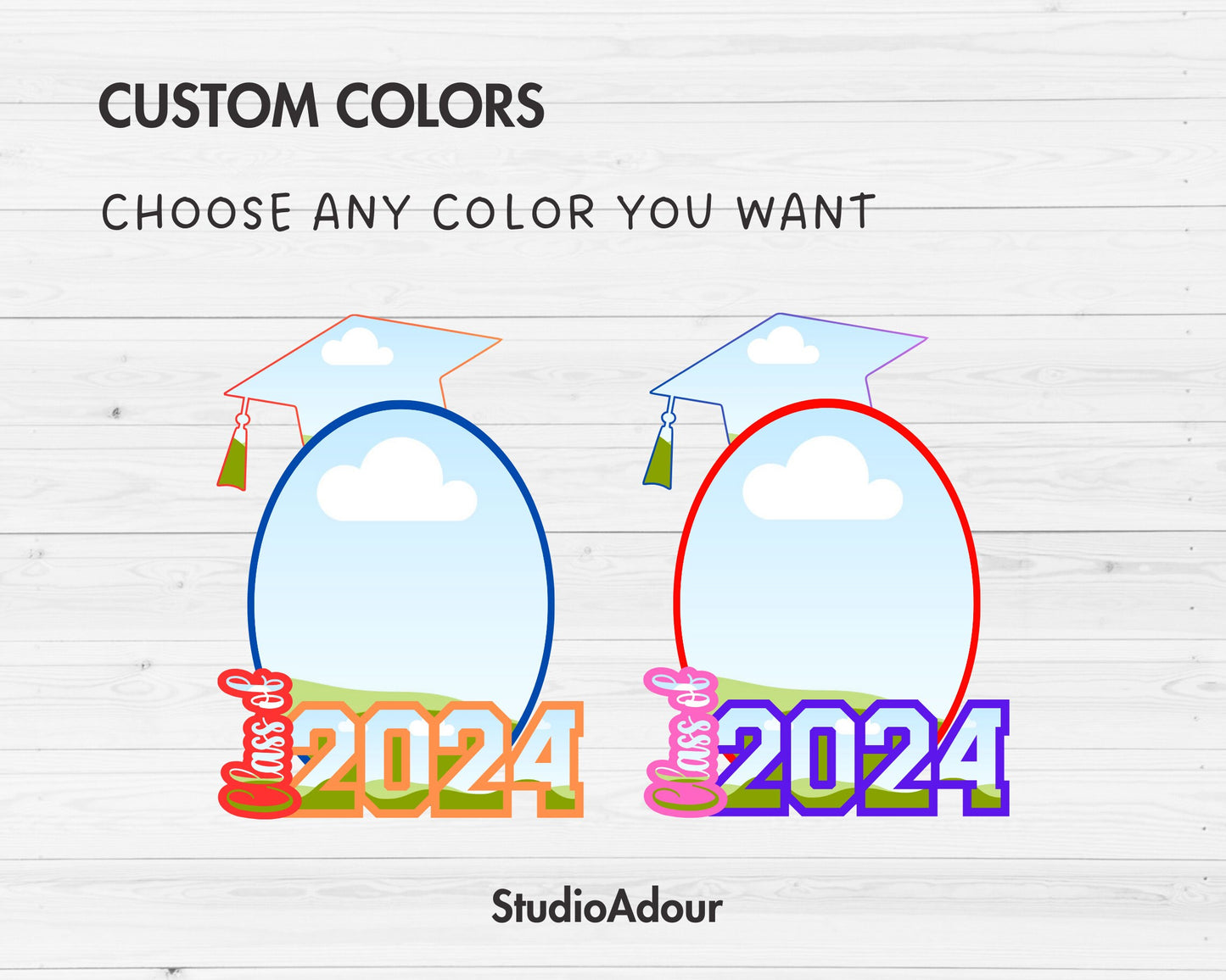 Design Your Own Graduation Paddle Canva Frames, Editable Canva Template, Drag and Drop, Sublimation Design, Graduation Party, Custom Grad,