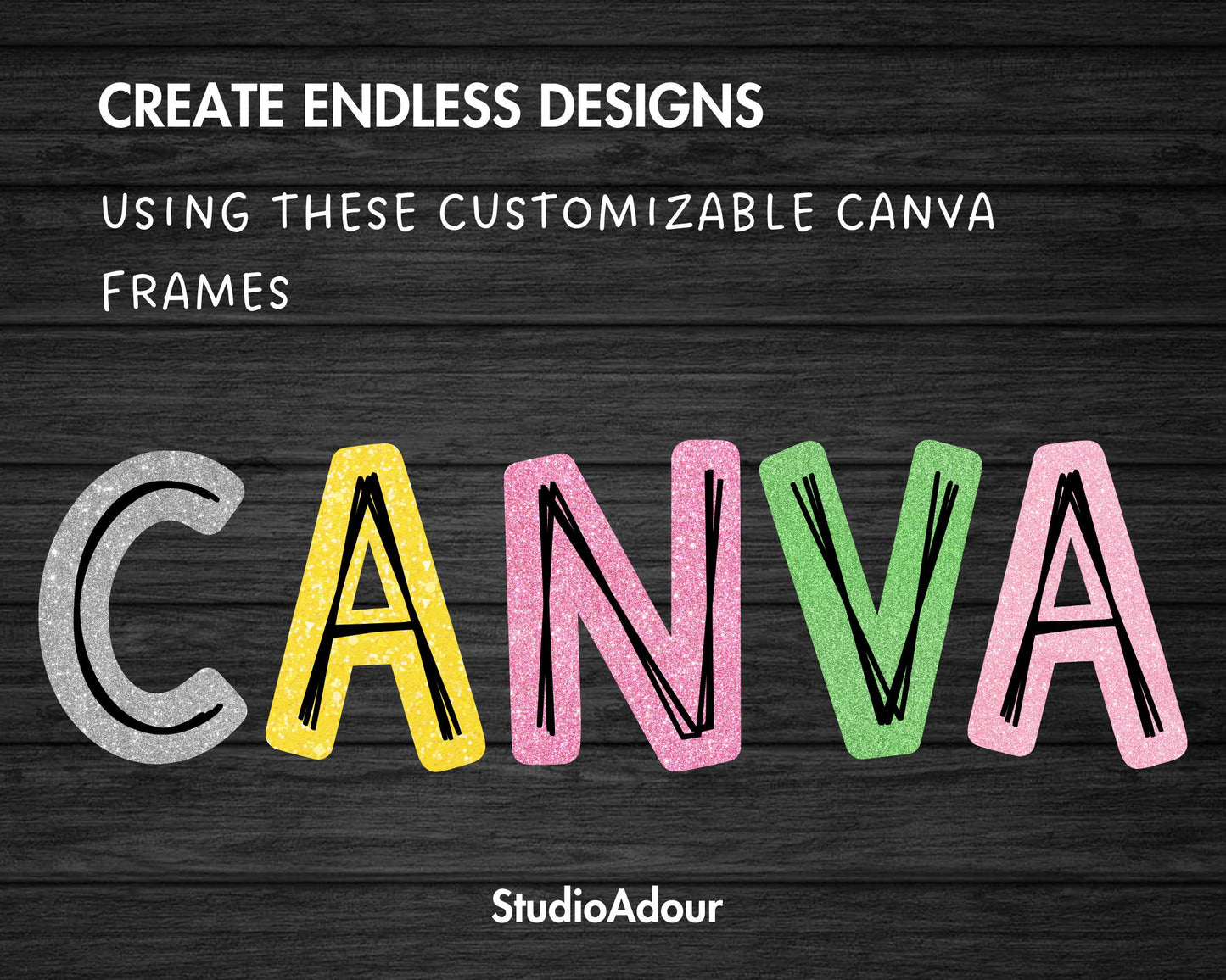 Design Your Own Scribble Letters on Canva, Doodle Alphabet Canva Template, Easy Drag and Drop, Editable Hand-Drawn Letters & Numbers, PNG