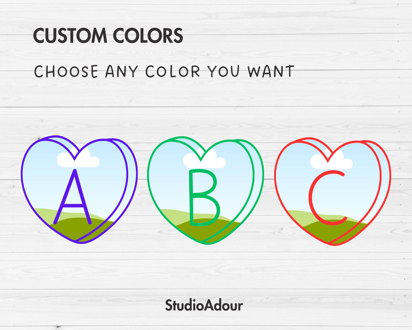 Design Your Own Heart Letters on Canva, Heart Alphabet Canva Template, Drag and Drop, Uppercase Letters & Numbers PNG, Sublimation Design,