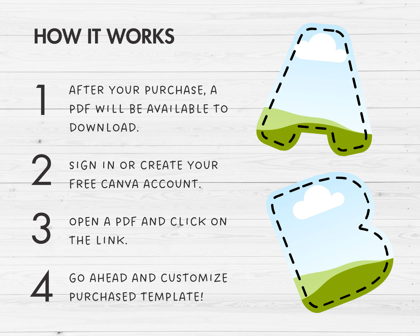 Design Your Own Stitch Letters & Numbers on Canva, Doodle Letters, Digital Stitch Letters, Drag and Drop, Canva Template, Editable Letters