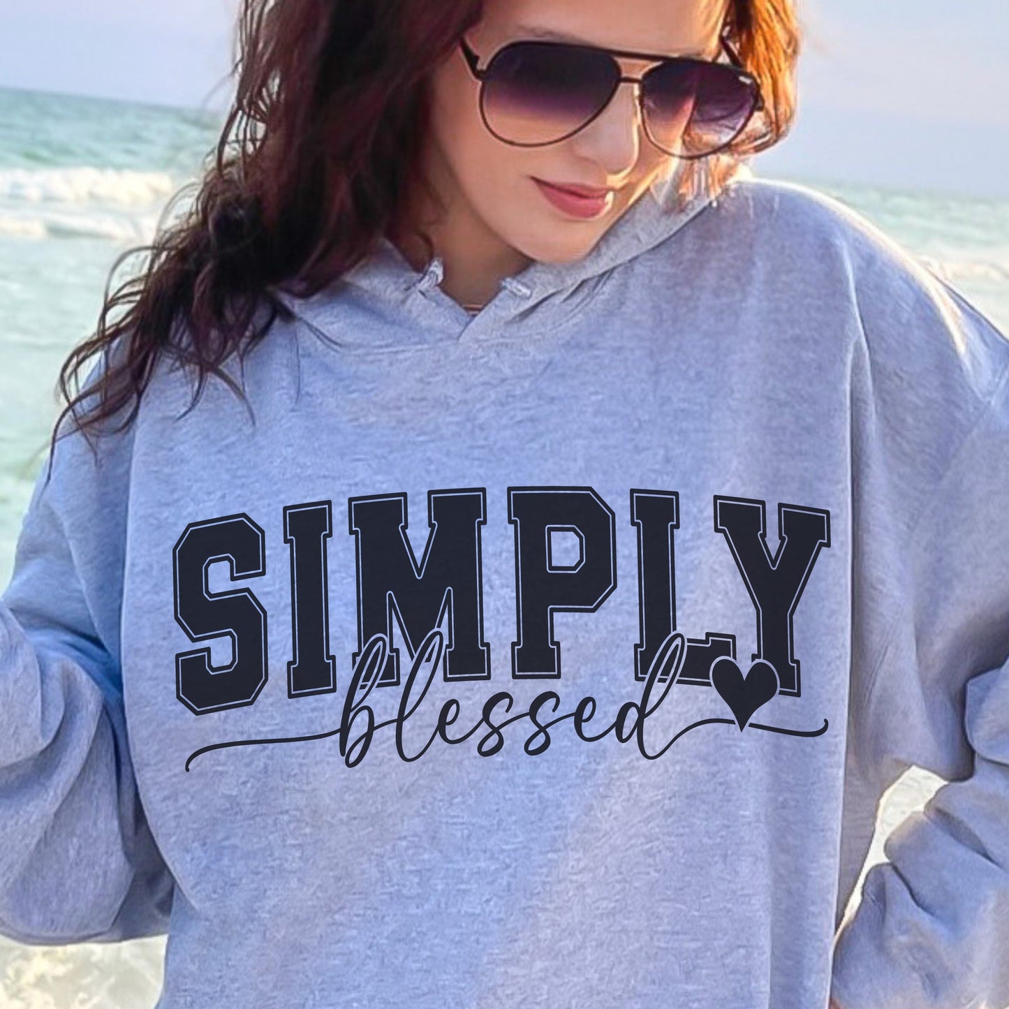 Simply Blessed Svg, Varsity Blessed PNG, Blessed Shirt, Faith Svg, Christian Svg, Jesus Svg, Cricut Svg, Sublimation Design, Commercial Use