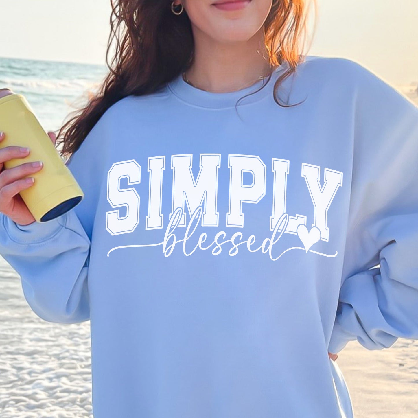 Simply Blessed Svg, Varsity Blessed PNG, Blessed Shirt, Faith Svg, Christian Svg, Jesus Svg, Cricut Svg, Sublimation Design, Commercial Use