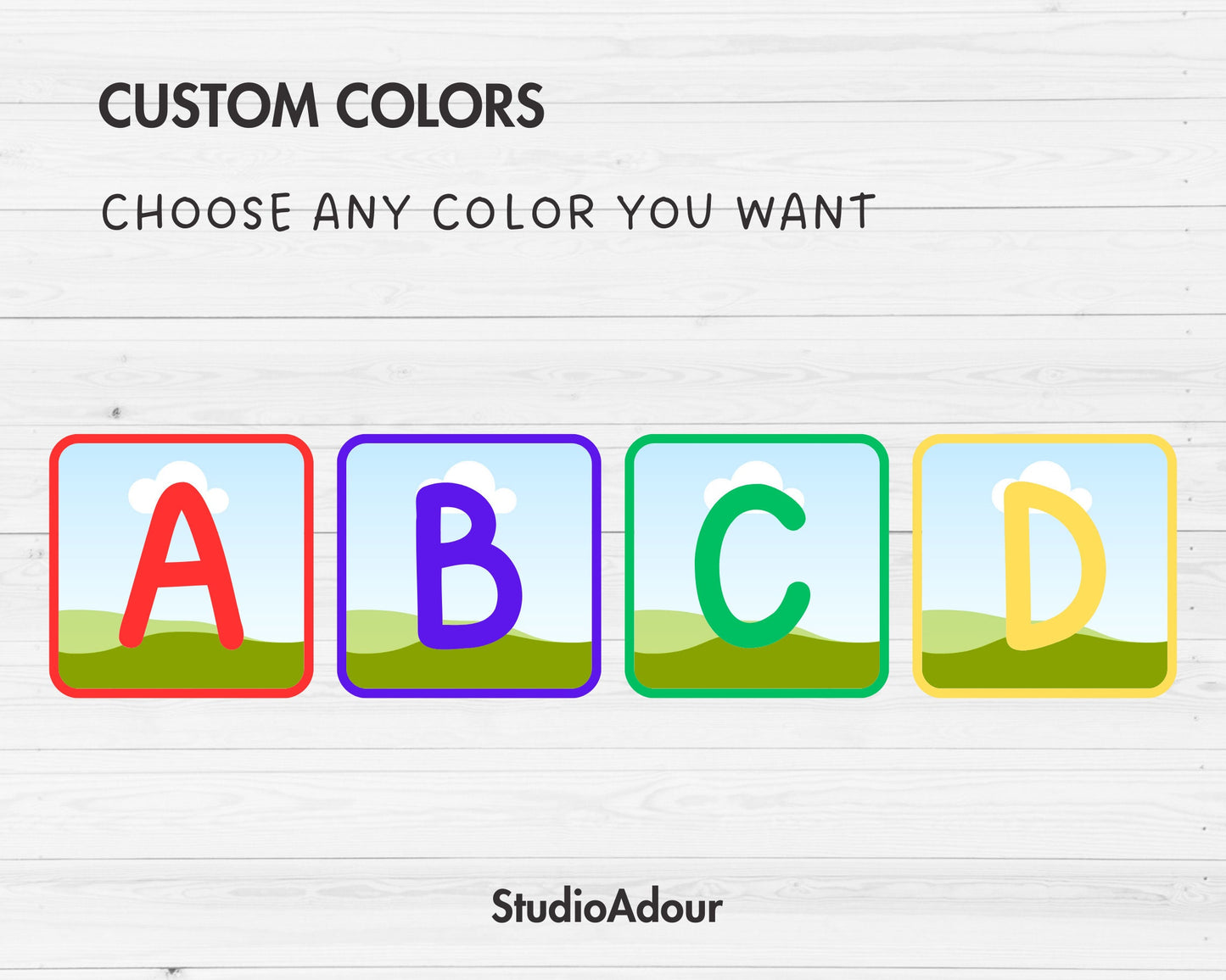 Design Your Own Cube Letters & Numbers Canva Frames, Square Doodle Alphabet Canva Template, Drag and Drop, Sublimation Design, Block Letters