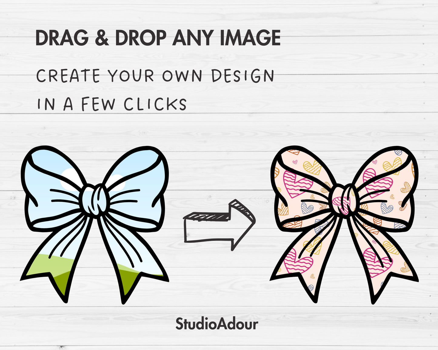 Design Your Own Ribbon Bow Canva Frames, Bow Templates, Drag and Drop Canva Frames Bundle, Editable Hair Bow, Messy Bun Bow, Tied Bow
