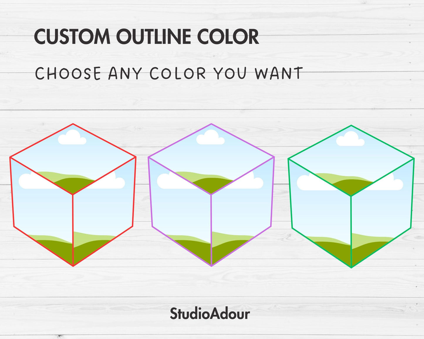 Design Your Own Cube Canva Frames, 3D Cube Canva Template, Geometric Canva Frames, Square Outline, Block Shapes, 3D Box, Sublimation Design
