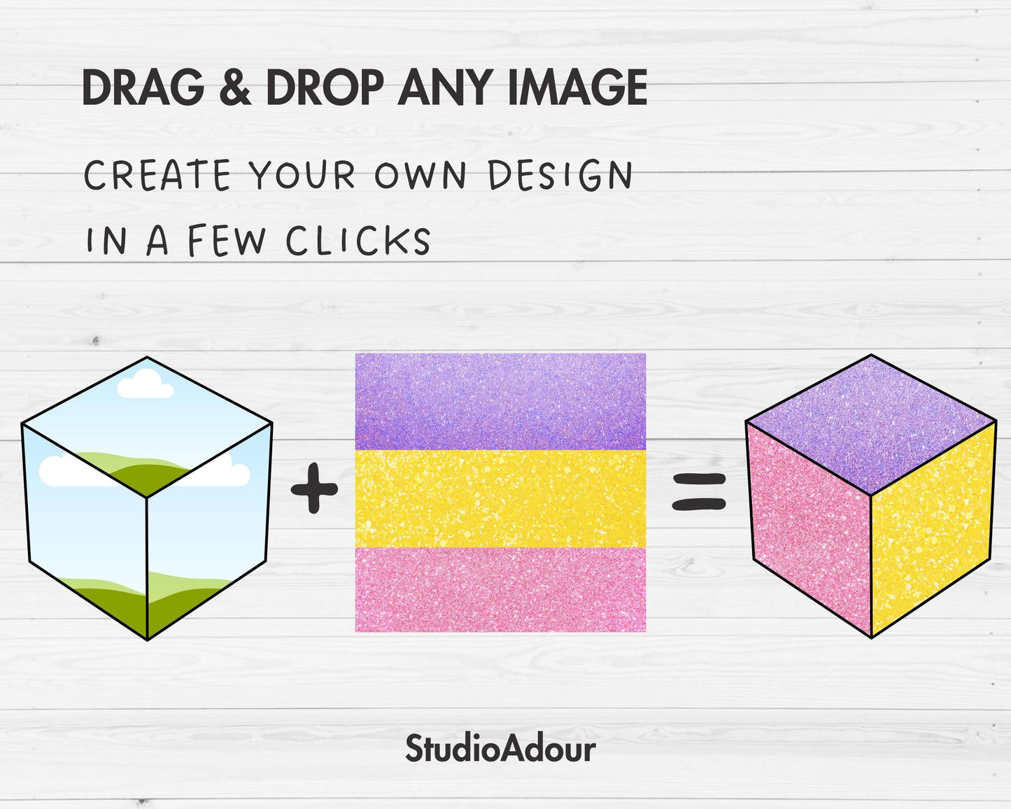 Design Your Own Cube Canva Frames, 3D Cube Canva Template, Geometric Canva Frames, Square Outline, Block Shapes, 3D Box, Sublimation Design