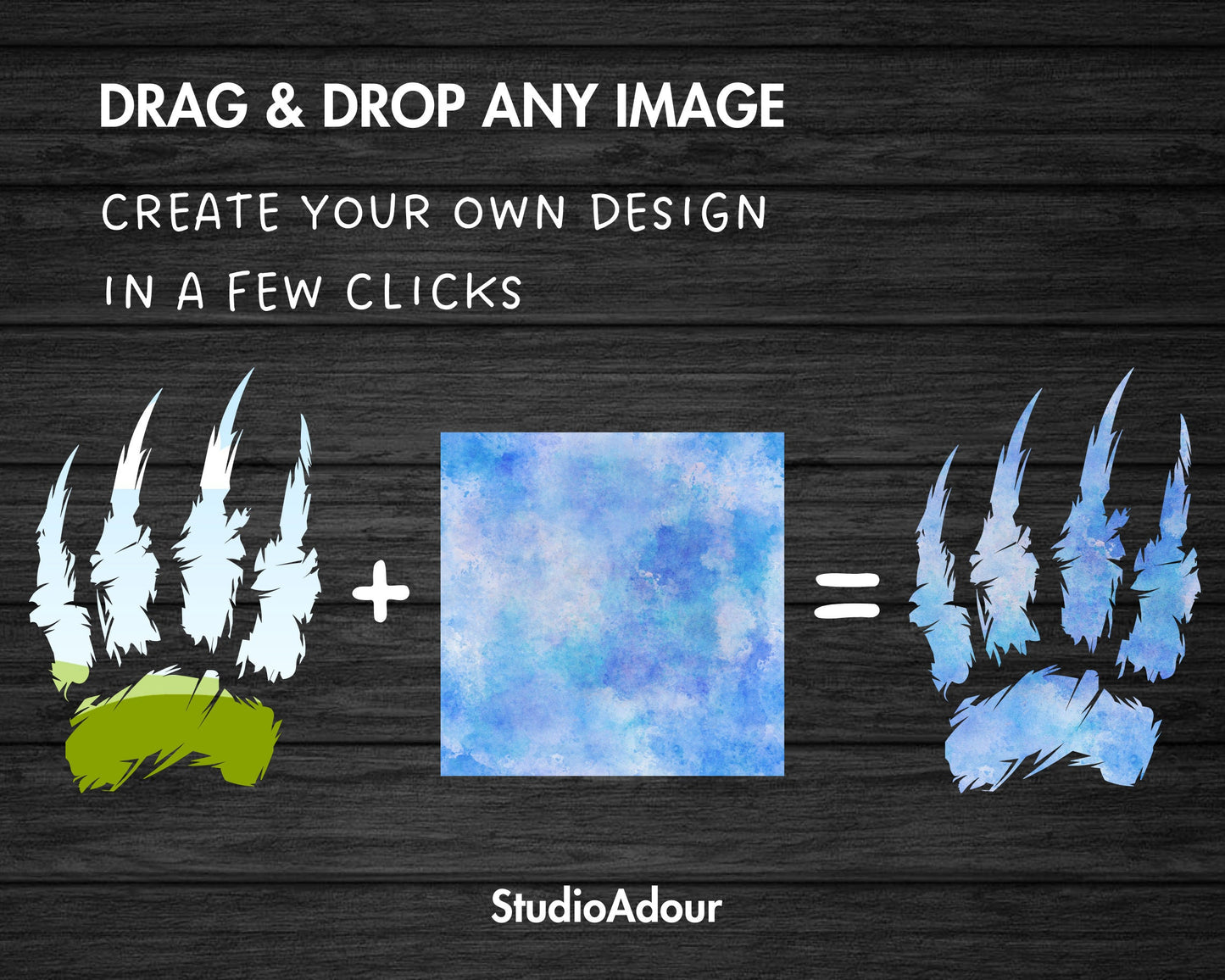 Design Your Own Claw Marks Canva Frames, Claw Scratch Canva Templates, Drag and Drop, Editable Animal Scratch, Sublimation Design, DIY Claw