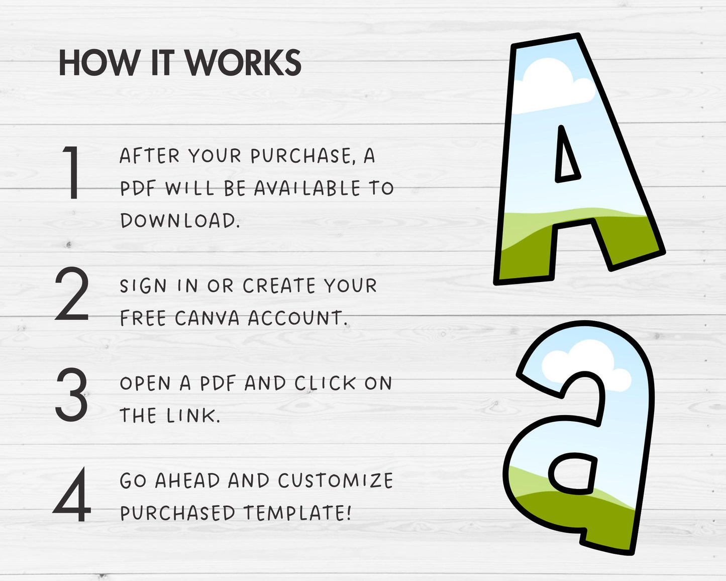 Design Your Own Doodle Letters on Canva, Uppercase & Lowercase Letters, Doodle Alphabet Canva Template, Drag and Drop, Editable Alphabet PNG