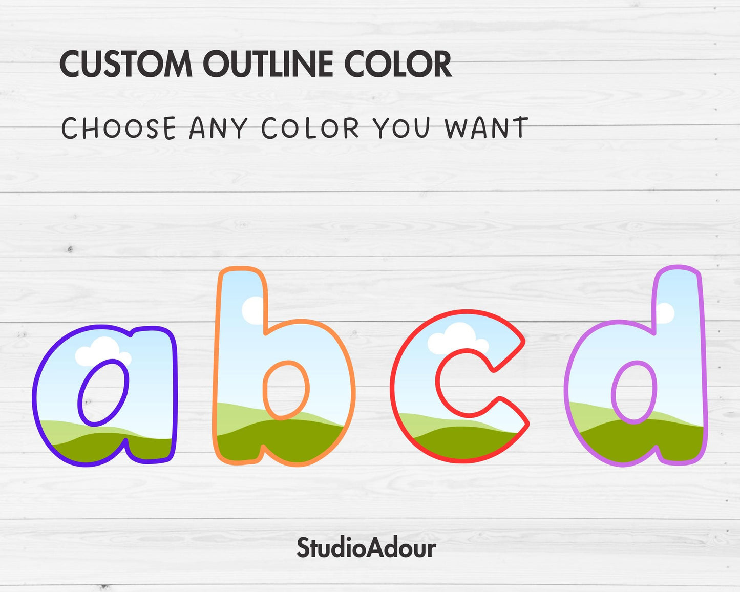 Design Your Own Doodle Letters on Canva, Doodle Alphabet Canva Template, Drag and Drop, Uppercase & Lowercase Canva Alphabet, Letters PNG