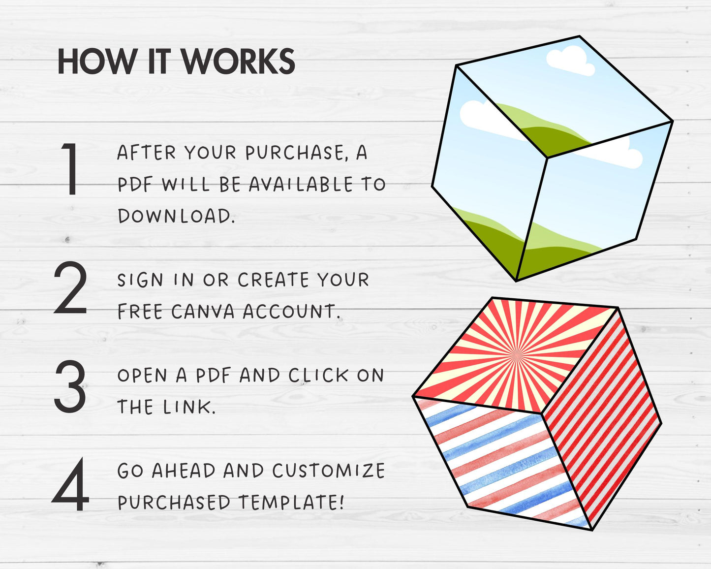 Design Your Own Cube Canva Frames, 3D Cube Canva Template, Geometric Canva Frames, Square Outline, Block Shapes, 3D Box, Sublimation Design