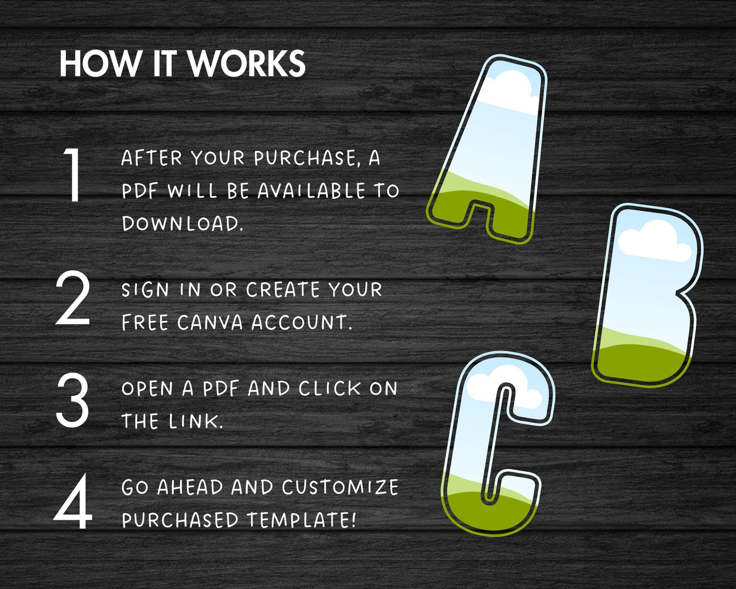 Design Your Own Uppercase Letters & Numbers Canva Frames, Doodle Alphabet Canva Template, Easy Drag and Drop, Sublimation Design Letters PNG