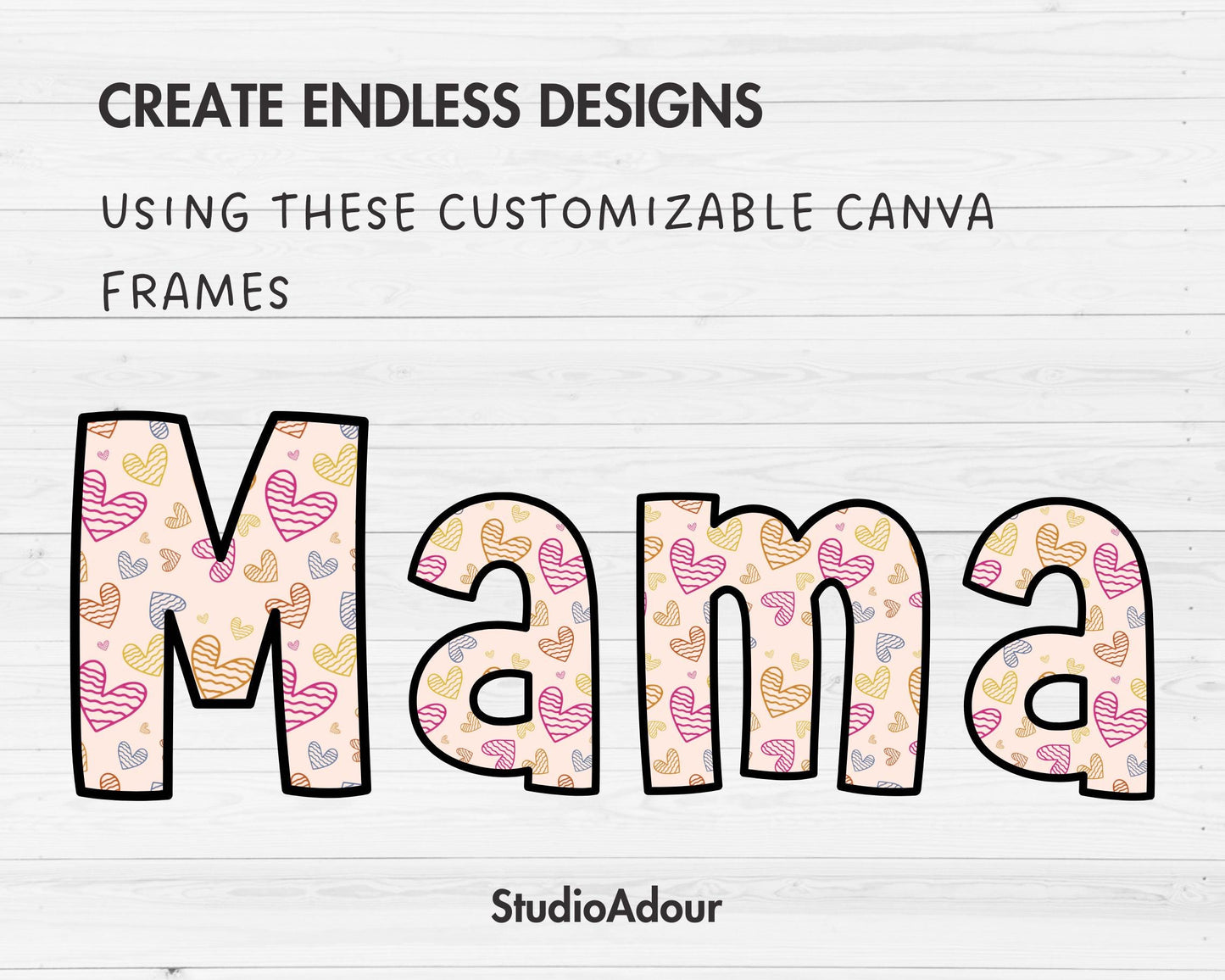Design Your Own Doodle Letters on Canva, Uppercase & Lowercase Letters, Doodle Alphabet Canva Template, Drag and Drop, Editable Alphabet PNG