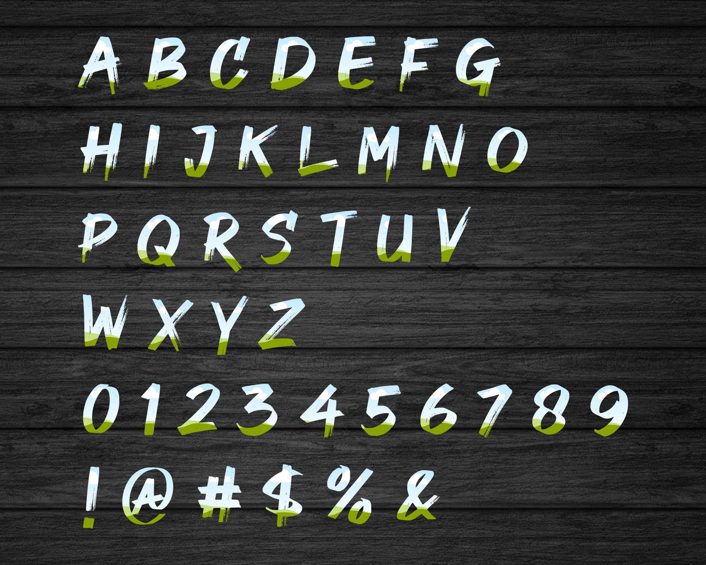 Design Your Own Brush Letters on Canva, Paint Alphabet Canva Template, Drag and Drop, Brush Stroke Canva Alphabet, Canva Frames Bundle