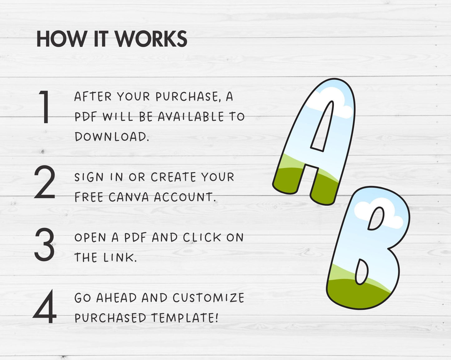 Design Your Own Doodle Letters on Canva, Doodle Alphabet Canva Template, Drag and Drop, Editable Canva Alphabet, Canva Frames Bundle