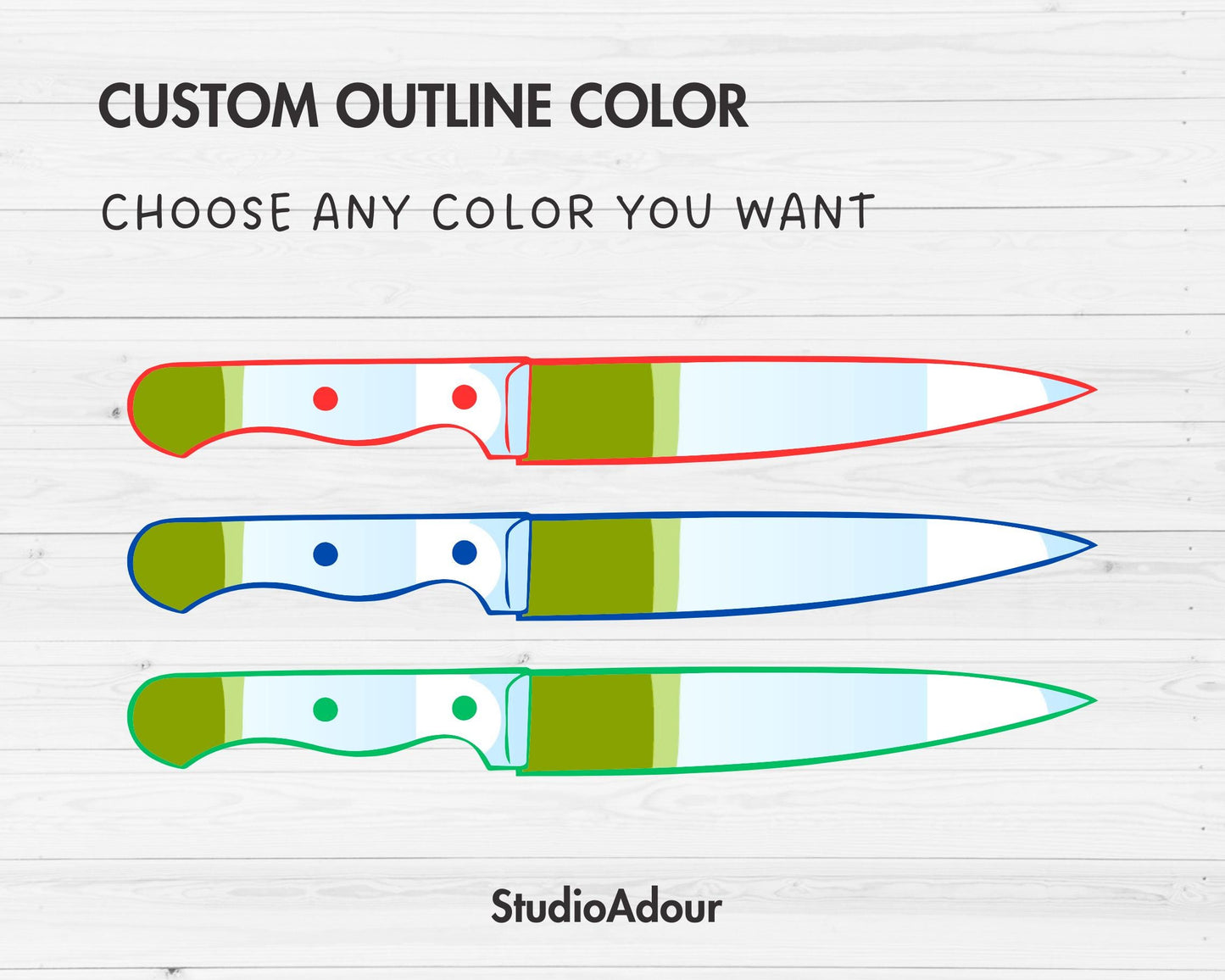 Design Your Own Kitchen Knives Canva Frames, Knife Canva Templates, Drag and Drop, Canva Frames Bundle, Knife Set, Halloween Knife PNG