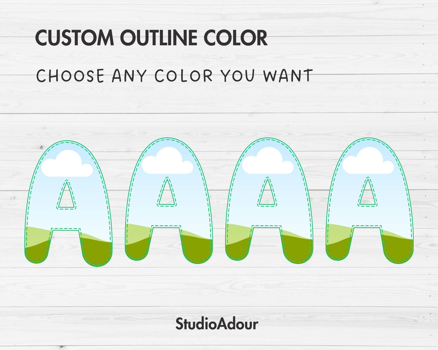 Design Your Own Stitch Letters & Numbers on Canva, Doodle Letters, Digital Stitch Letters, Drag and Drop, Canva Template, Editable Letters
