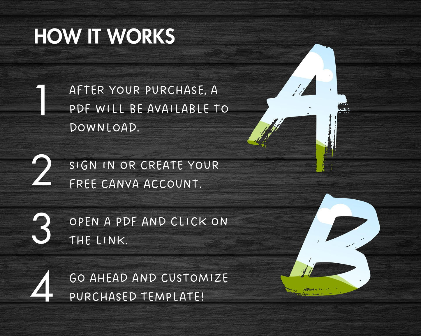Design Your Own Brush Letters on Canva, Paint Alphabet Canva Template, Drag and Drop, Brush Stroke Canva Alphabet, Canva Frames Bundle