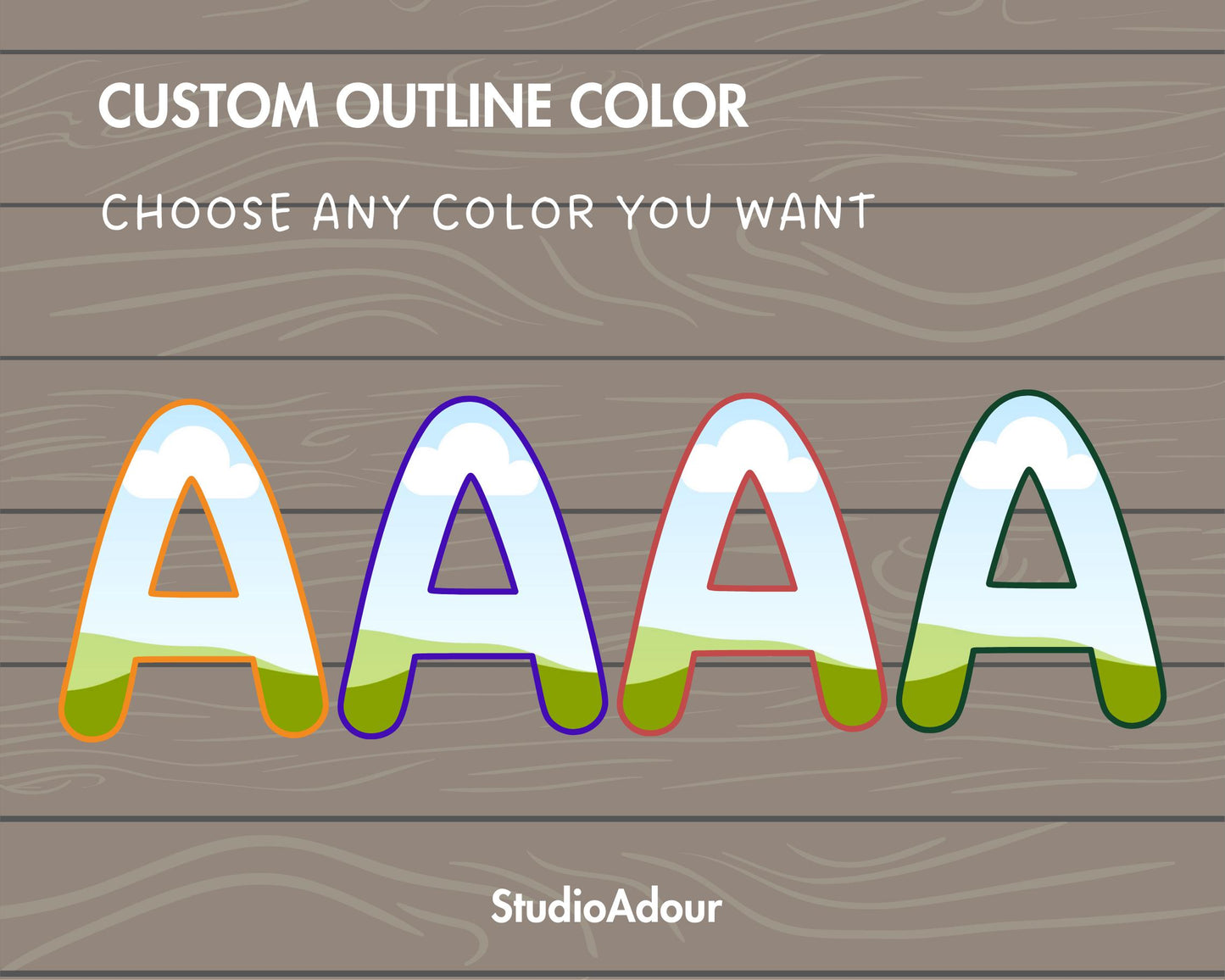 Design Your Own Doodle Letters on Canva, DIY Doodle Alphabet Canva Template, Drag and Drop, Editable Canva Alphabet, Canva Frames Bundle #79