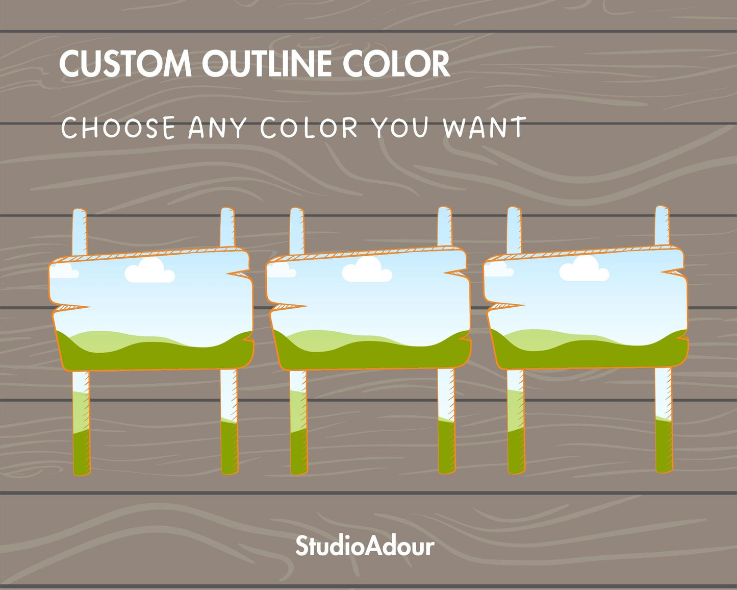 Design Your Own Doodle Sign Canva Frame, Wooden Sign Canva Template, Canva Frames Bundle, Editable Wood Sign, Wood Board, Drag and Drop PNG