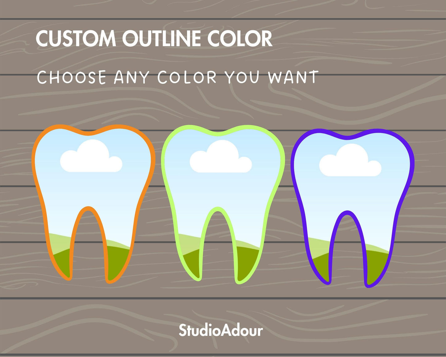Design Your Own Tooth, Canva Frames Bundle, Teeth Canva Template, Drag and Drop, Dentist Canva Frames Bundle, Editable Tooth, Dental Clipart