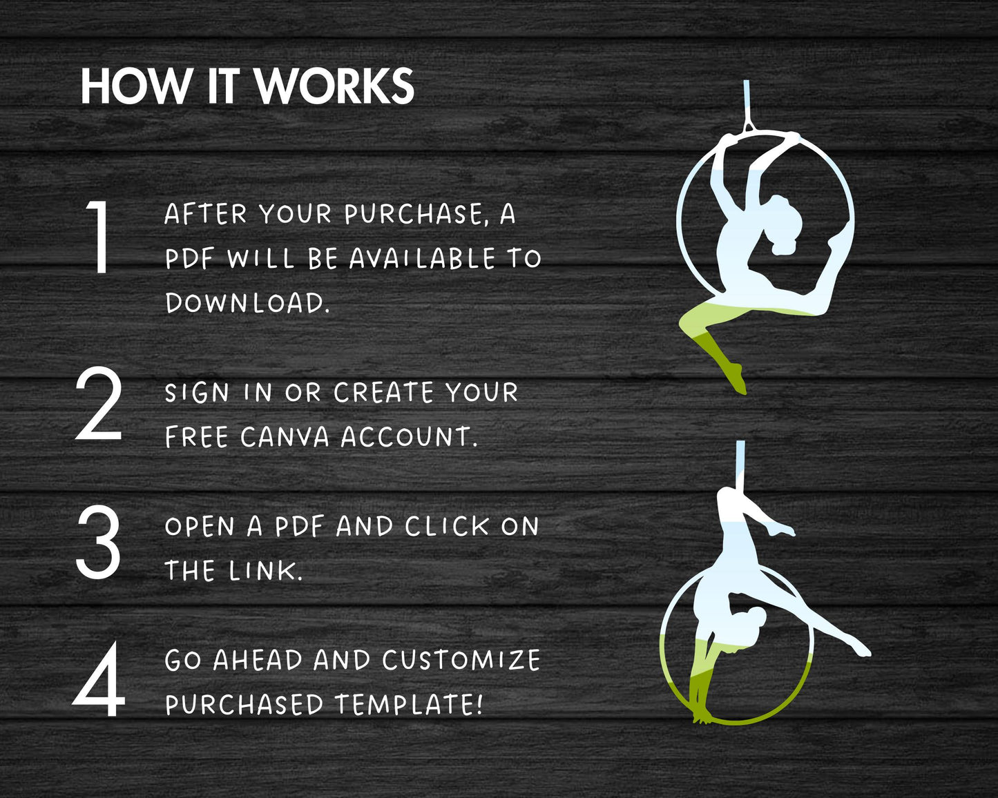 Design Your Own Aerial Hoop Canva Frame, Editable Acrobat Canva Template, Drag and Drop, Sublimation Design, Aerialist Shape, Circus Clipart