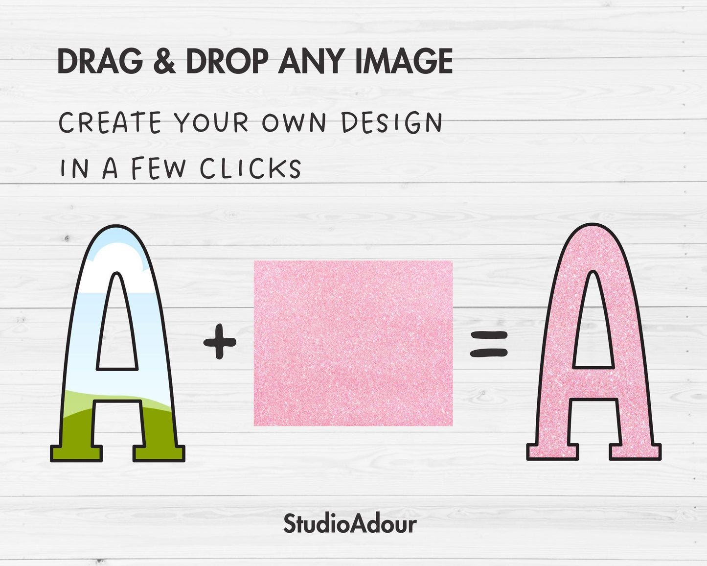 Design Your Own Vintage Doodle Letters on Canva, Retro Alphabet Canva, Drag and Drop, Editable Canva Letters PNG, Canva Frames Bundle #85