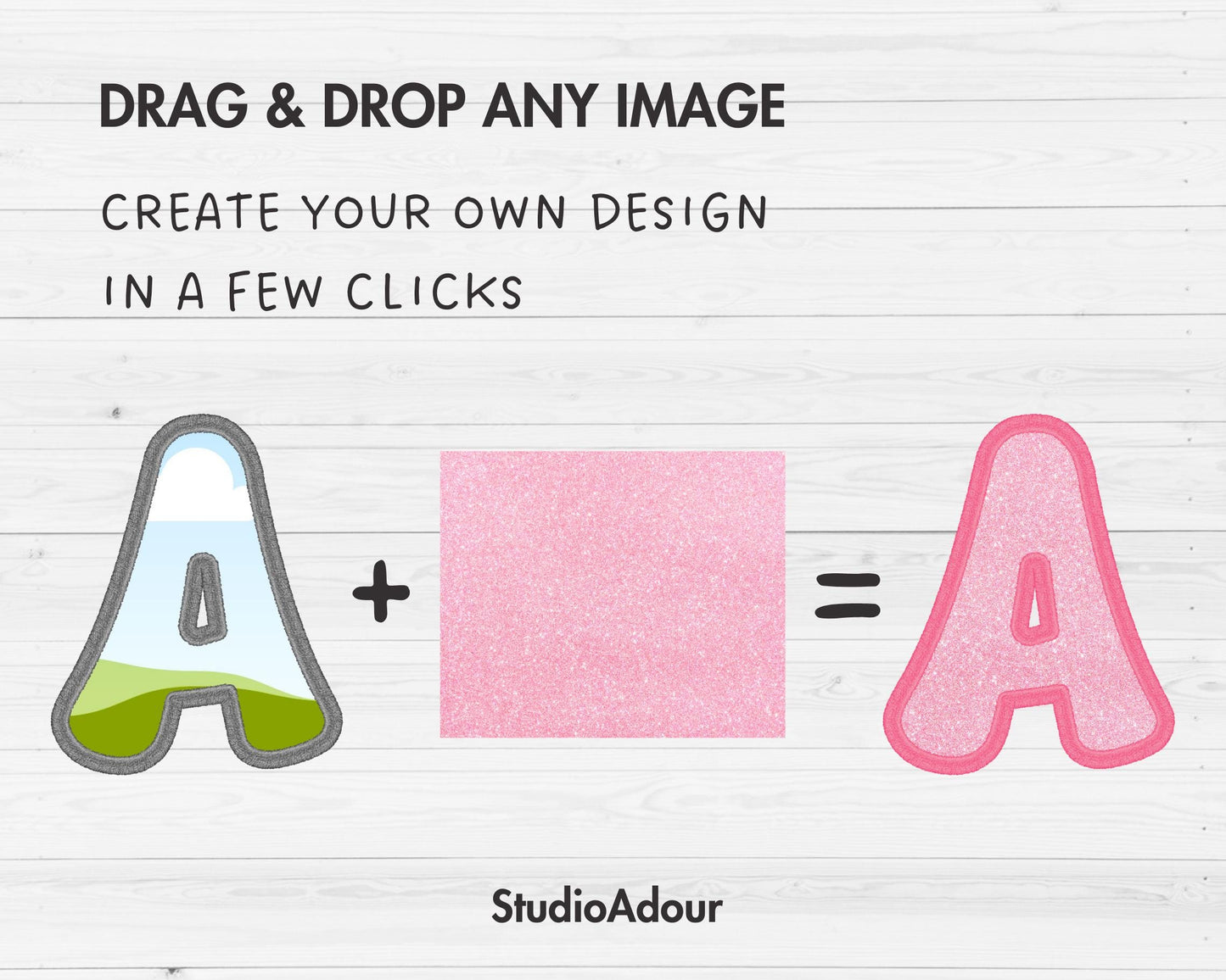 Design Your Own Faux Embroidery Grovy Letters, Faux Embroidery Retro Groovy Letters, Stitch Alphabet Canva Template, Drag and Drop PNG #86