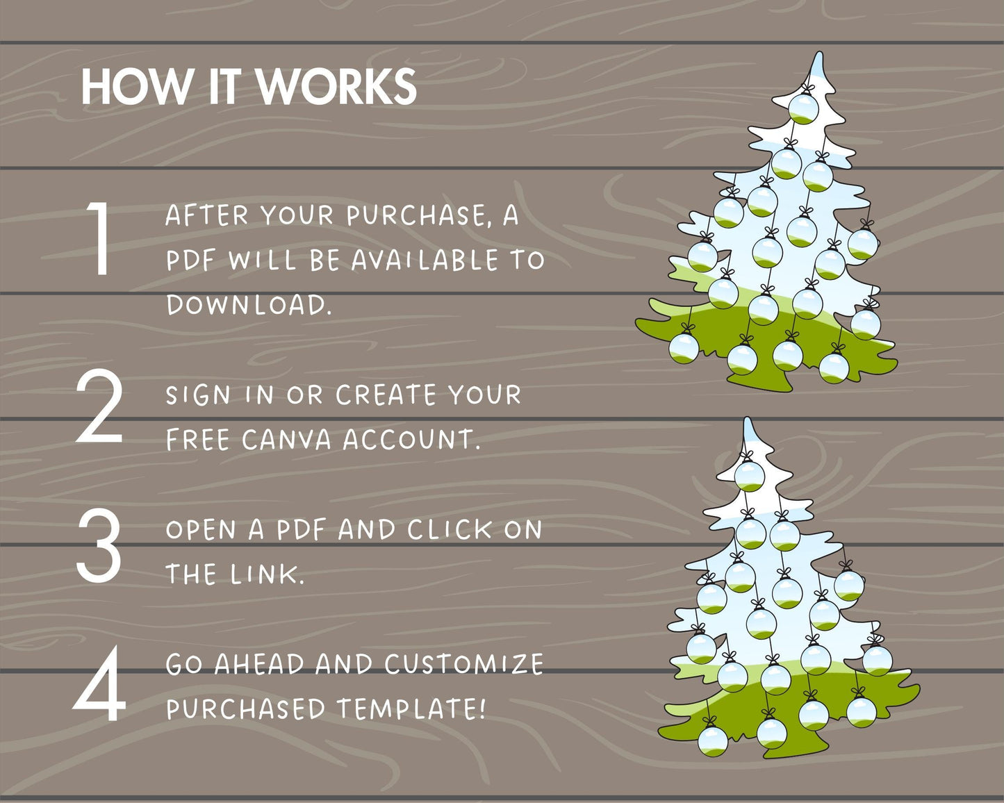 Design Your Own Christmas Tree Photo Collage in Canva, Editable Xmas Collage Canva Template, Easy Drag and Drop Photo, Family Tree Collage