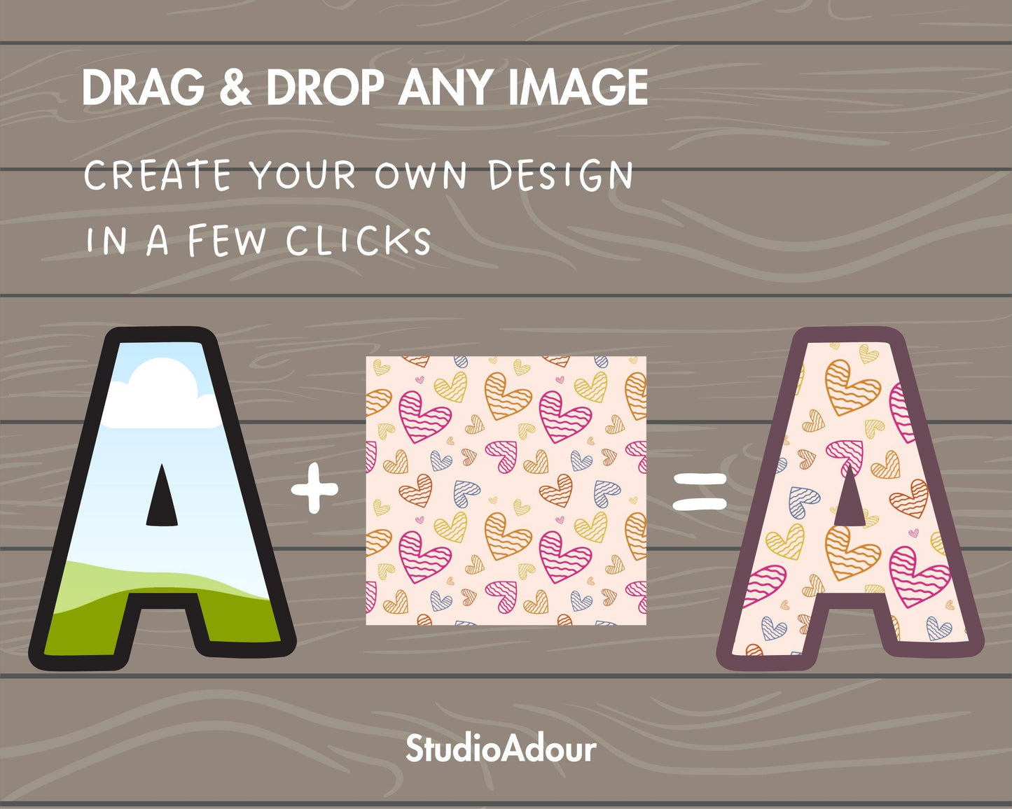 Design Your Own Canva Letters, Alphabet Canva Template, Drag and Drop, Canva Frames Bundle, Canva Letters & Numbers, Doodle Letters, #78